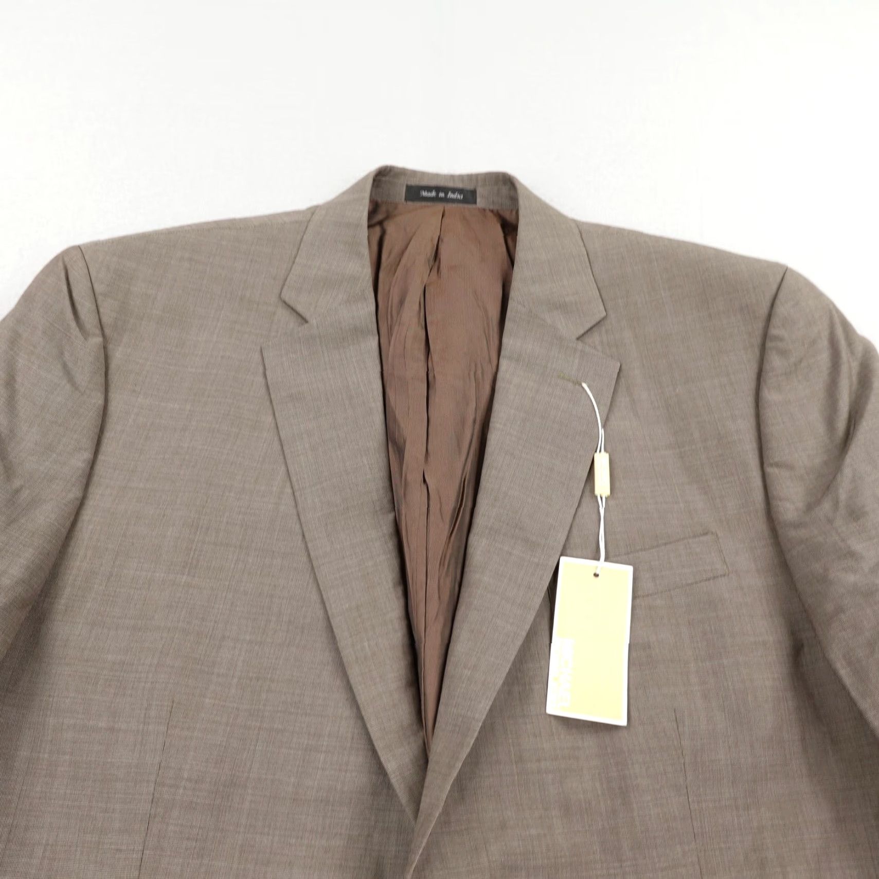 Michael Kors Michael Kors Men's Suit Jacket 44 Long Wool Light Brown Blazer Business Formal Wedding Size 44R - 2 Thumbnail