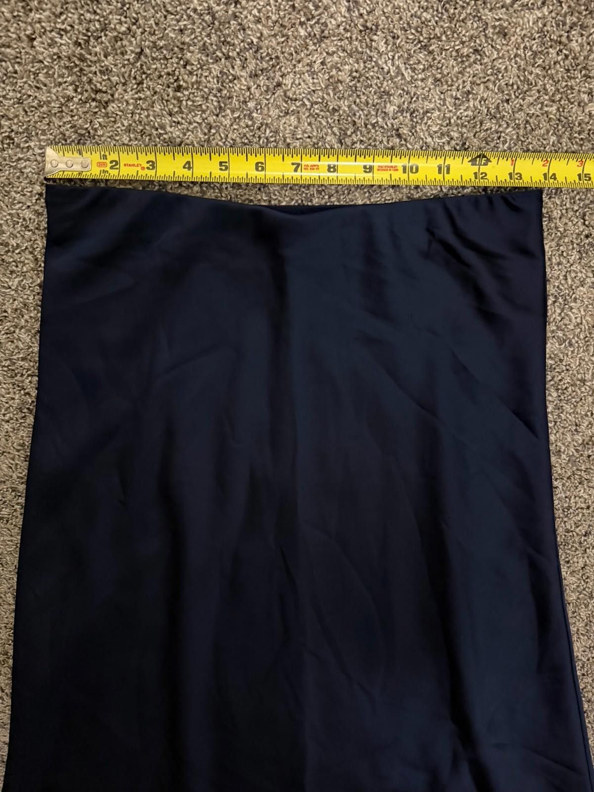 J.Crew J.CREW Midi Skirt in Dark Blue (X-SMALL) Size 26" / US 2 / IT 38 - 5 Thumbnail