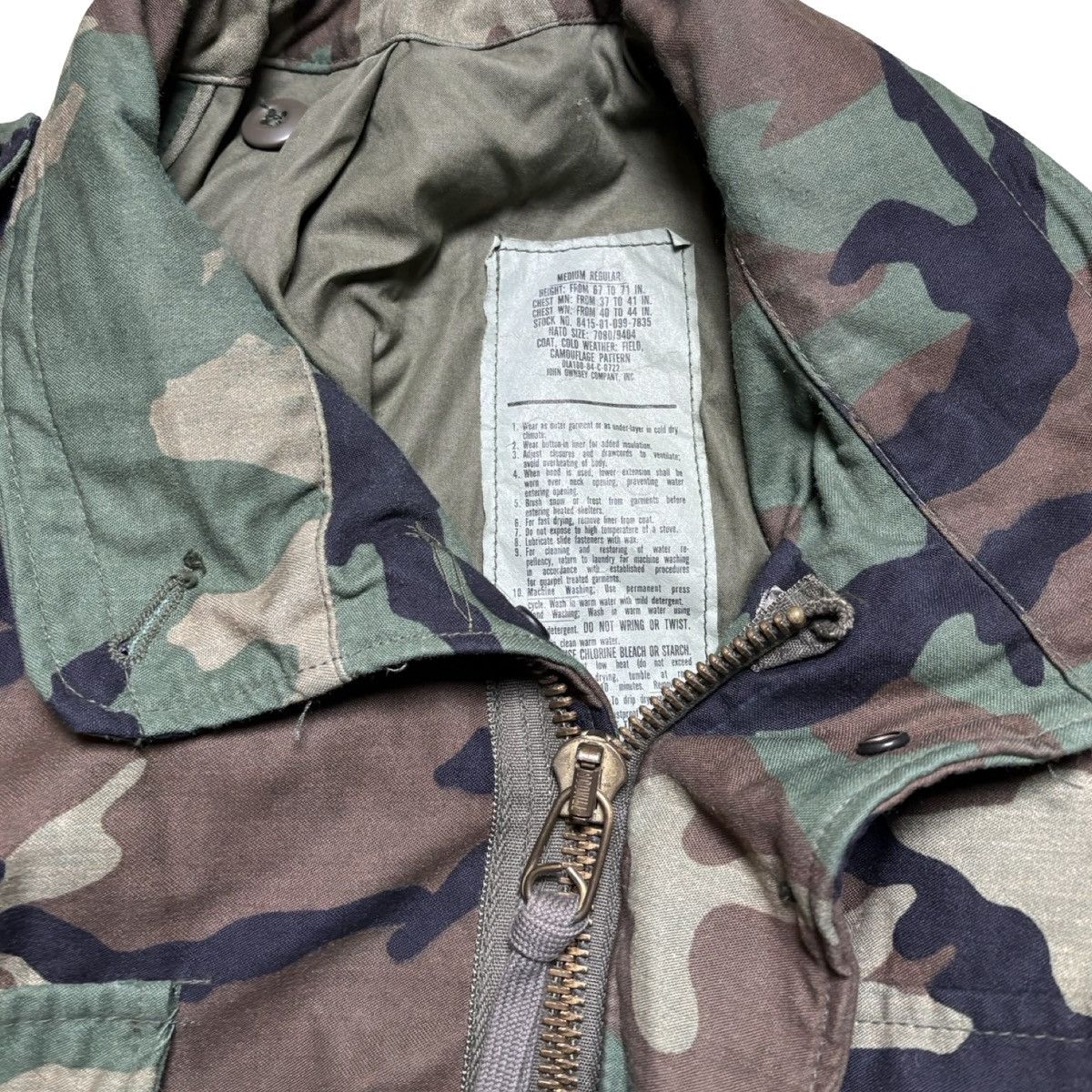 Other Vintage 80s Camo Military Cold Weather Field Woodland Jacket Size US M / EU 48-50 / 2 - 3 Thumbnail