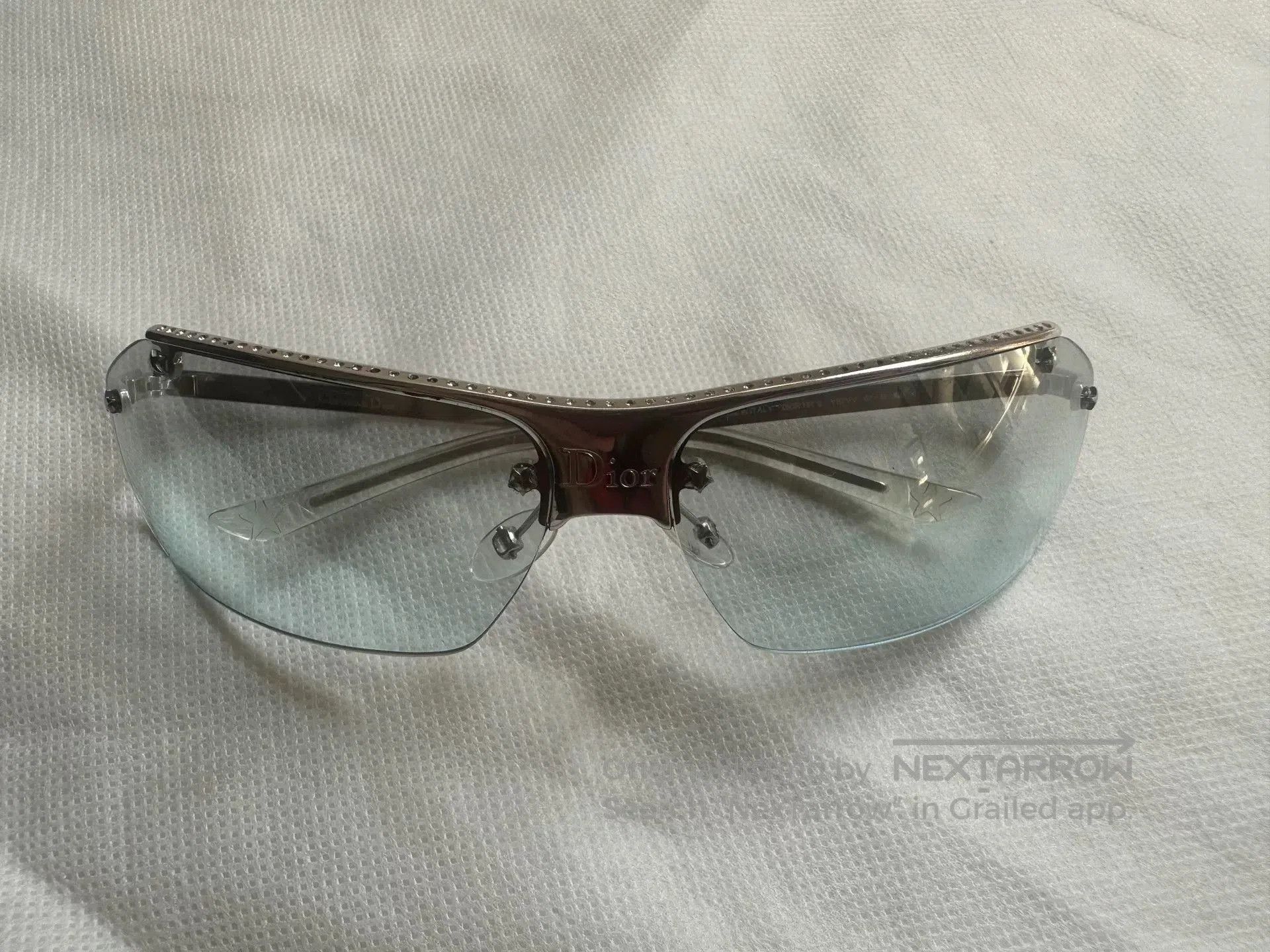 Dior Dior Vintage Star Rhinestone Sunglasses. Size ONE SIZE - 1 Thumbnail