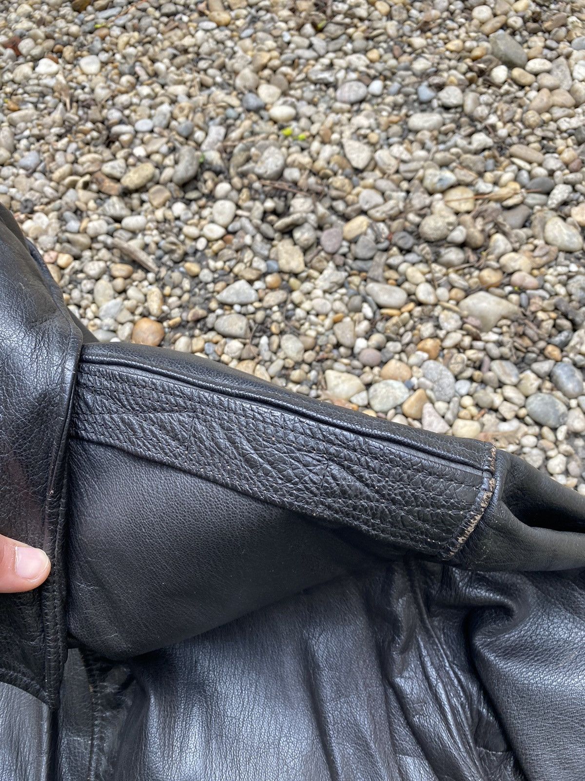 Vintage Vintage 50s Leather Flight Jacket Size US M / EU 48-50 / 2 - 12 Thumbnail