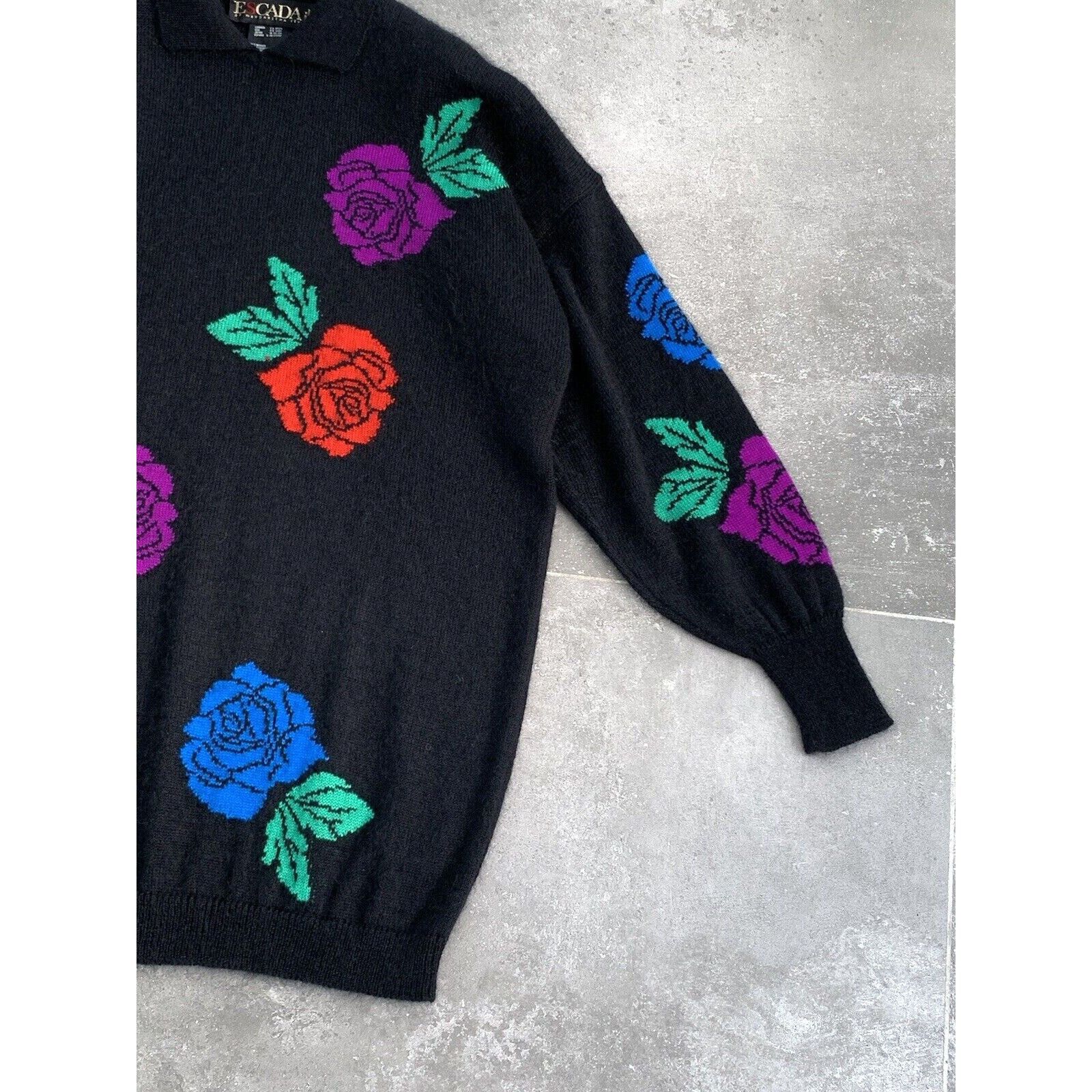 Escada × Vintage Women's ESCADA MARGARETHA LEY Mohair Sweater Jumper EU 38 M Size M / US 6-8 / IT 42-44 - 9 Thumbnail