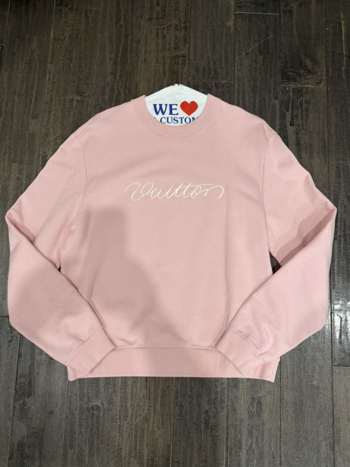 Louis Vuitton Embroidered Signature Crewneck Size US XL / EU 56 / 4 - 2 Thumbnail