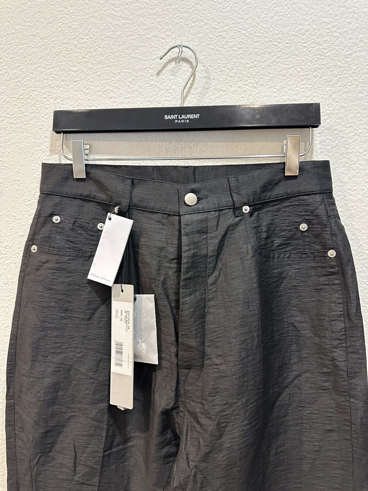Rick Owens SS23 Bolan Bootcut Linen Pants 30 Size US 31 - 2 Thumbnail
