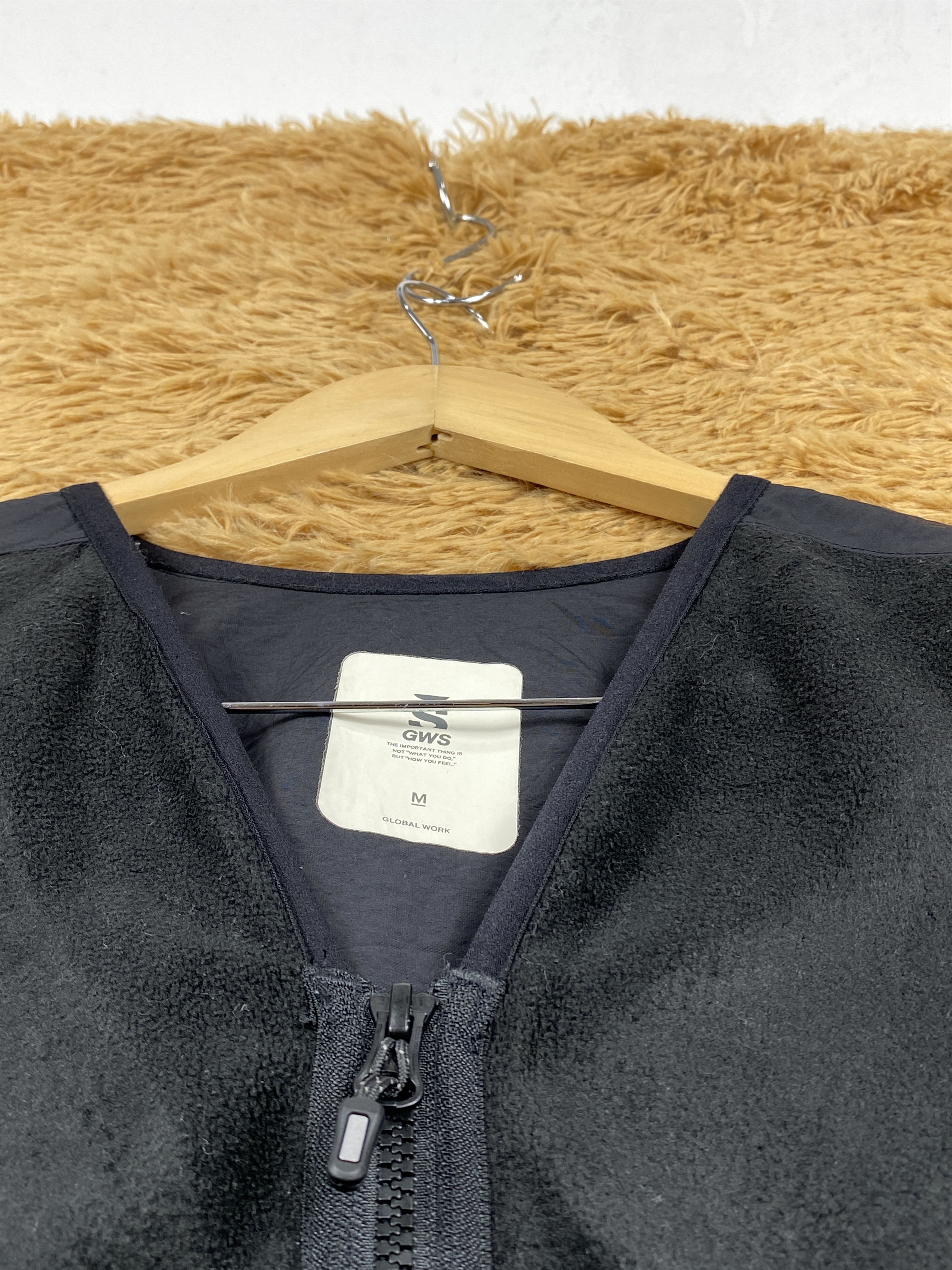 Global Work × Vintage Vintage Global Work Zip Jacket Size M / US 6-8 / IT 42-44 - 3 Thumbnail