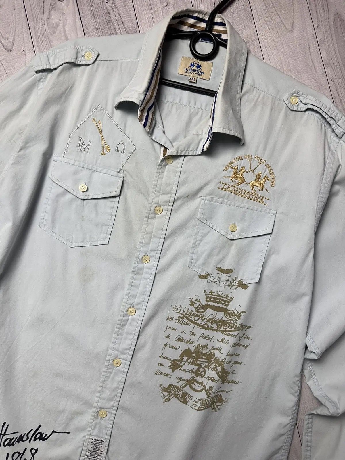 La Martina Vintage La Martina Argentina shirt size XL logo rare Size US XL / EU 56 / 4 - 3 Thumbnail