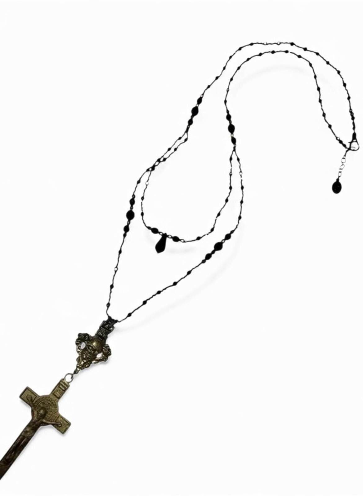Jean Paul Gaultier Jean Paul Gaultier - Vintage Crucifix Rosary Necklace Size ONE SIZE - 6 Thumbnail
