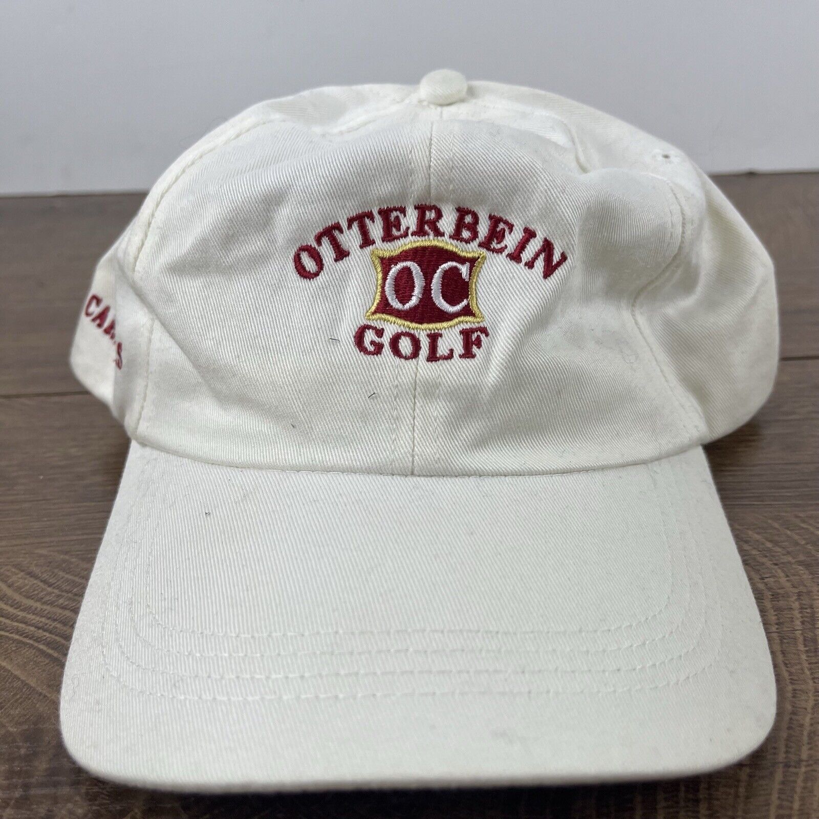 Other Otterbein College Golf Hat White Cap Hat Adjustable Hat Whit Size ONE SIZE - 5 Thumbnail