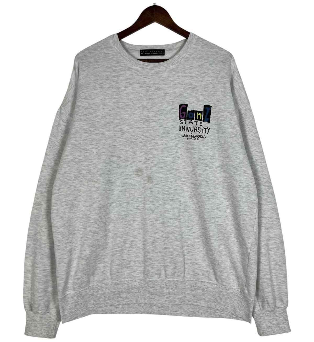 Girl Skateboards × Vintage Vintage Mark Gonzales State University Artwork Crew Neck Size US XL / EU 56 / 4 - 2 Thumbnail