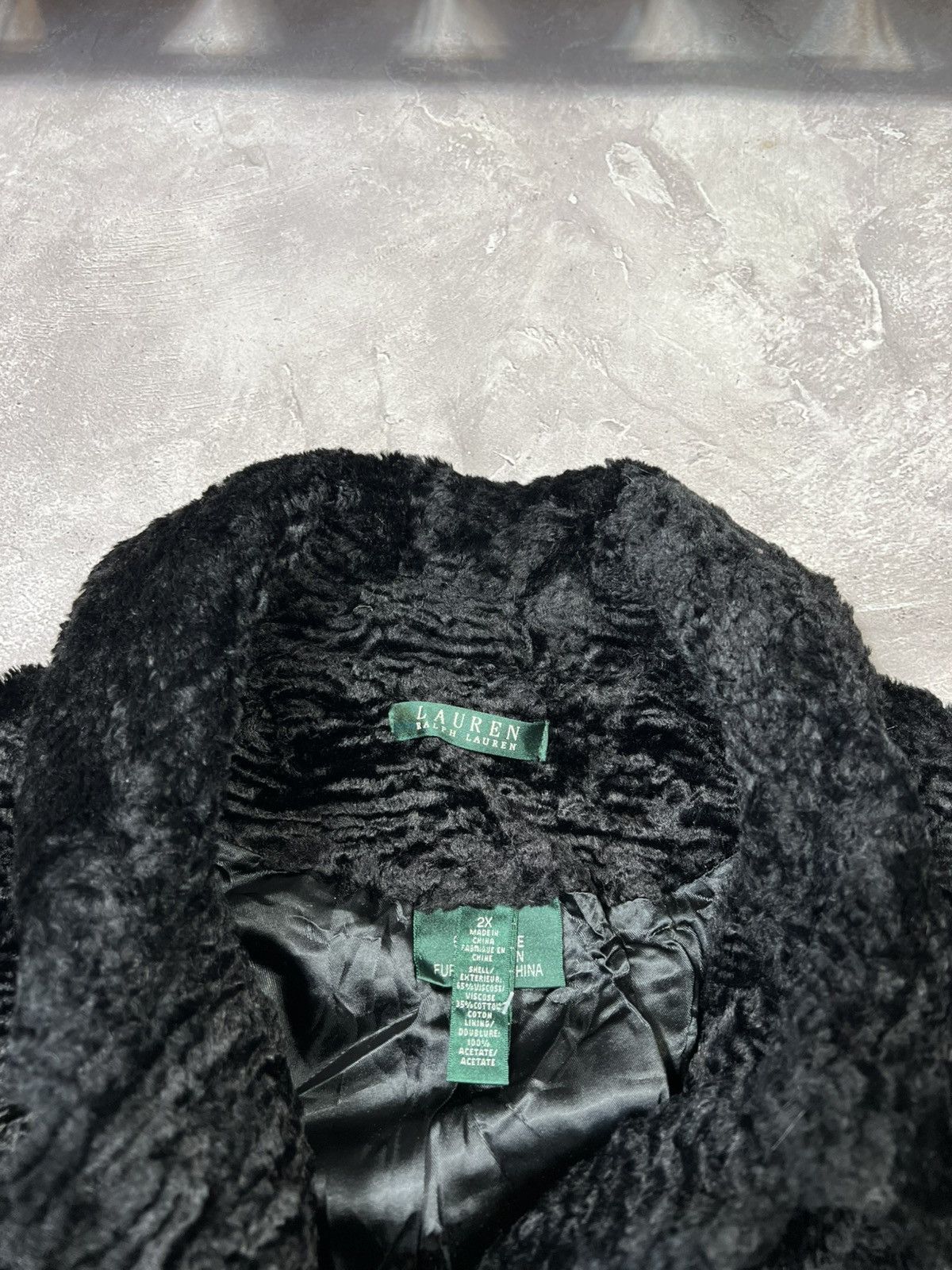 Polo Ralph Lauren × Vintage Vintage Ralph Lauren Green Label Fur Jacket Size XXL / US 16-18 / IT 52-54 - 5 Thumbnail
