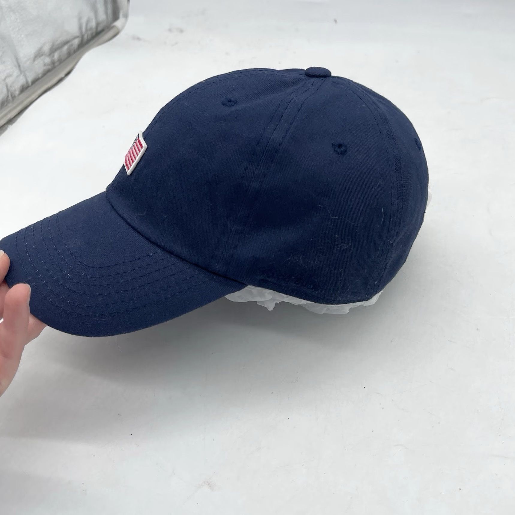 Chubbies Chubbies Baseball Dad Hat Harding-Lane Strapback Adjustable Flag OSFA USA Logo Mens Adjustble Navy Blue Cap 80s 90s Beach American Size ONE SIZE - 3 Thumbnail
