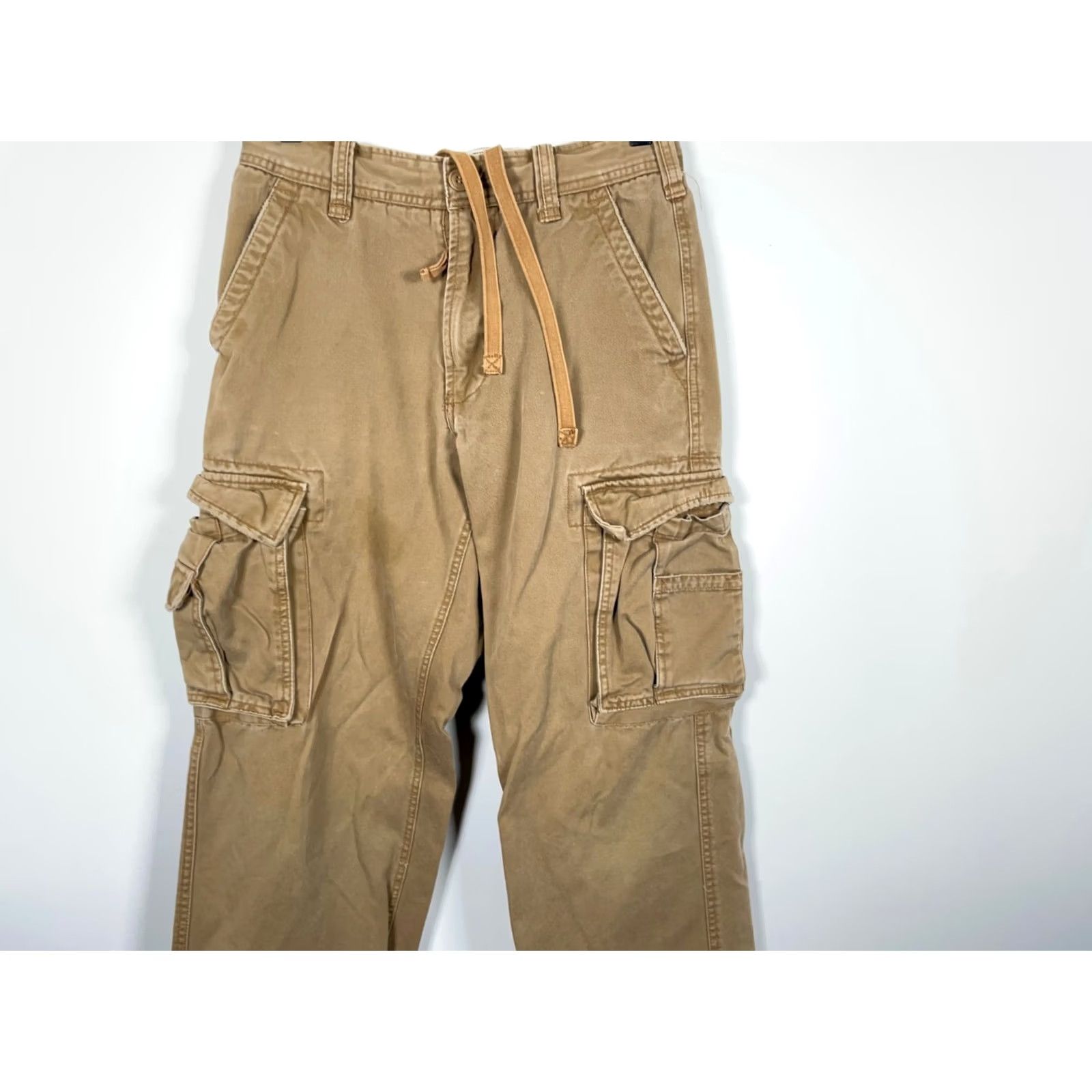 Vintage VINTAGE Aéropostale Cargo Pants Men's 28 x 28 Beige Baggy Fit Military Pants Size US 28 / EU 44 - 4 Thumbnail