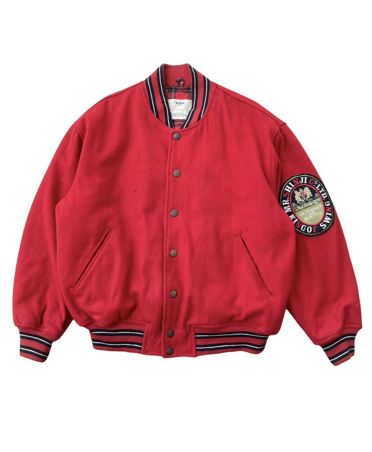 Japanese Brand Vintage Shinji Abe Attachment Bomber Jacket Size US XL / EU 56 / 4 - 1 Thumbnail