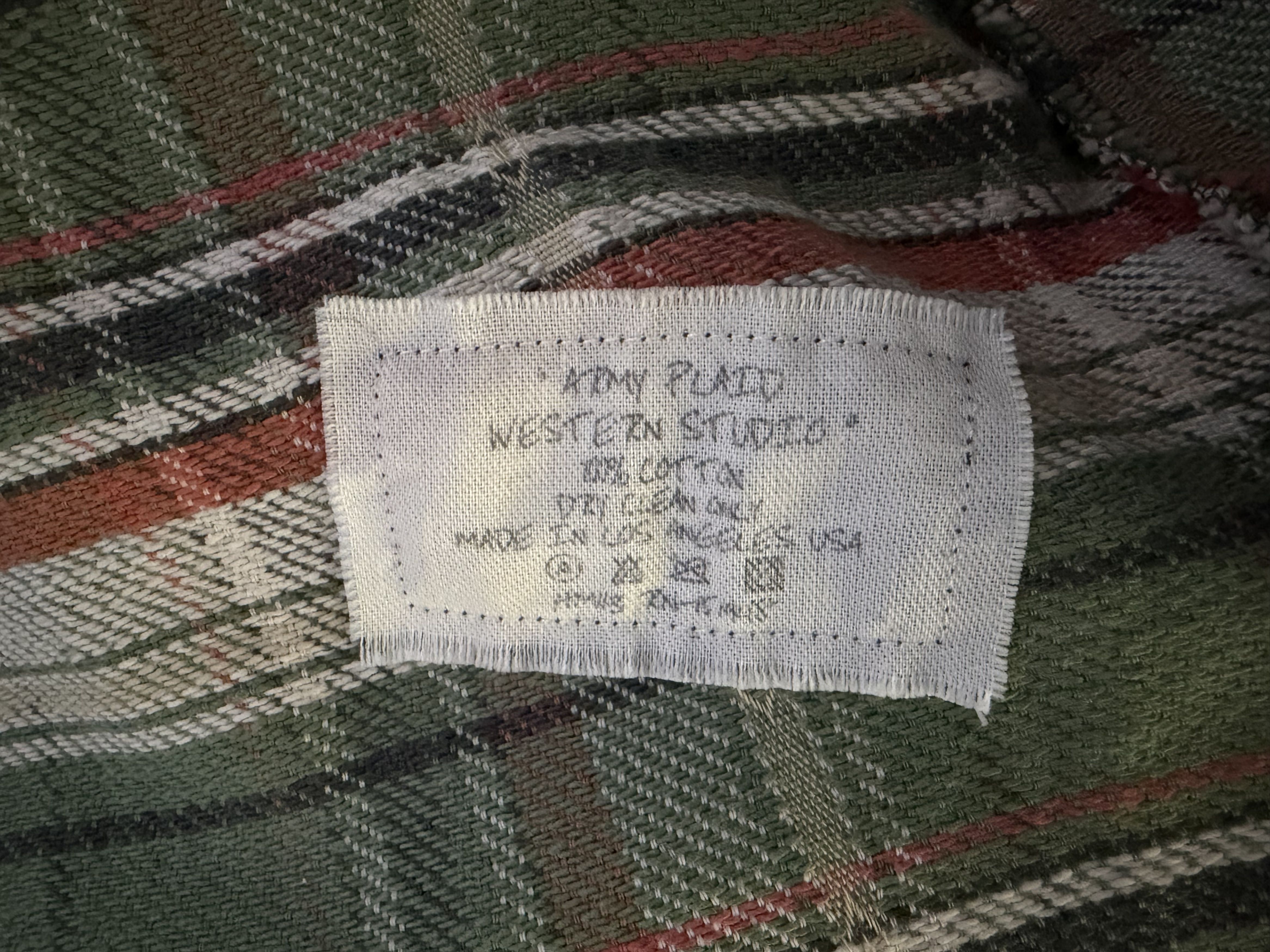 Greg Lauren Plaid Western Studio Overshirt Size US XL / EU 56 / 4 - 8 Thumbnail