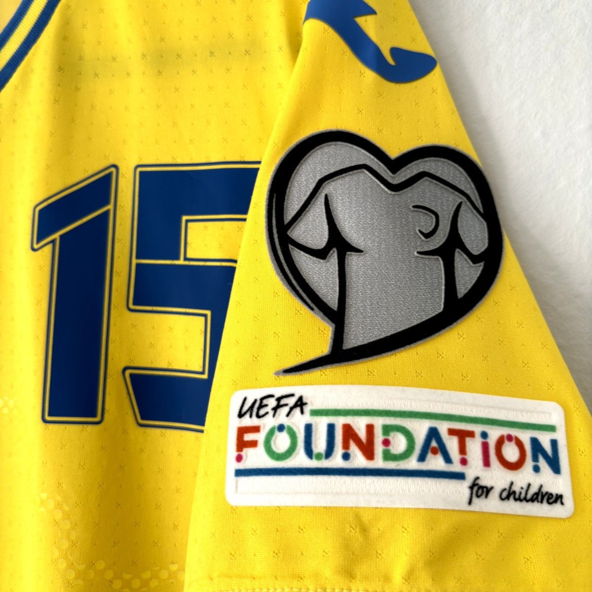 Joma 2023 2024 GAME ISSUE Ukraine Tsygankov Soccer Jersey Shirt Size US M / EU 48-50 / 2 - 6 Thumbnail