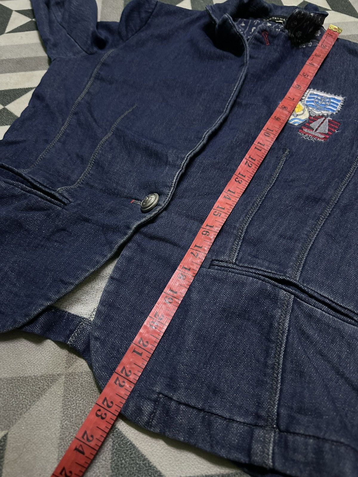 Jean Charles De Castelbajac Catelbajac denim croped jacket Size L / US 10 / IT 46 - 11 Thumbnail
