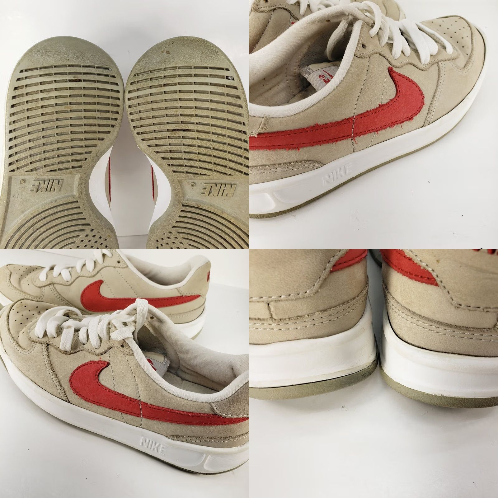 Nike Nike Vintage Classic Gray & Red Leather Sneakers Womens 8M - Alabama Roll Tide Size US 8 / IT 38 - 9 Thumbnail