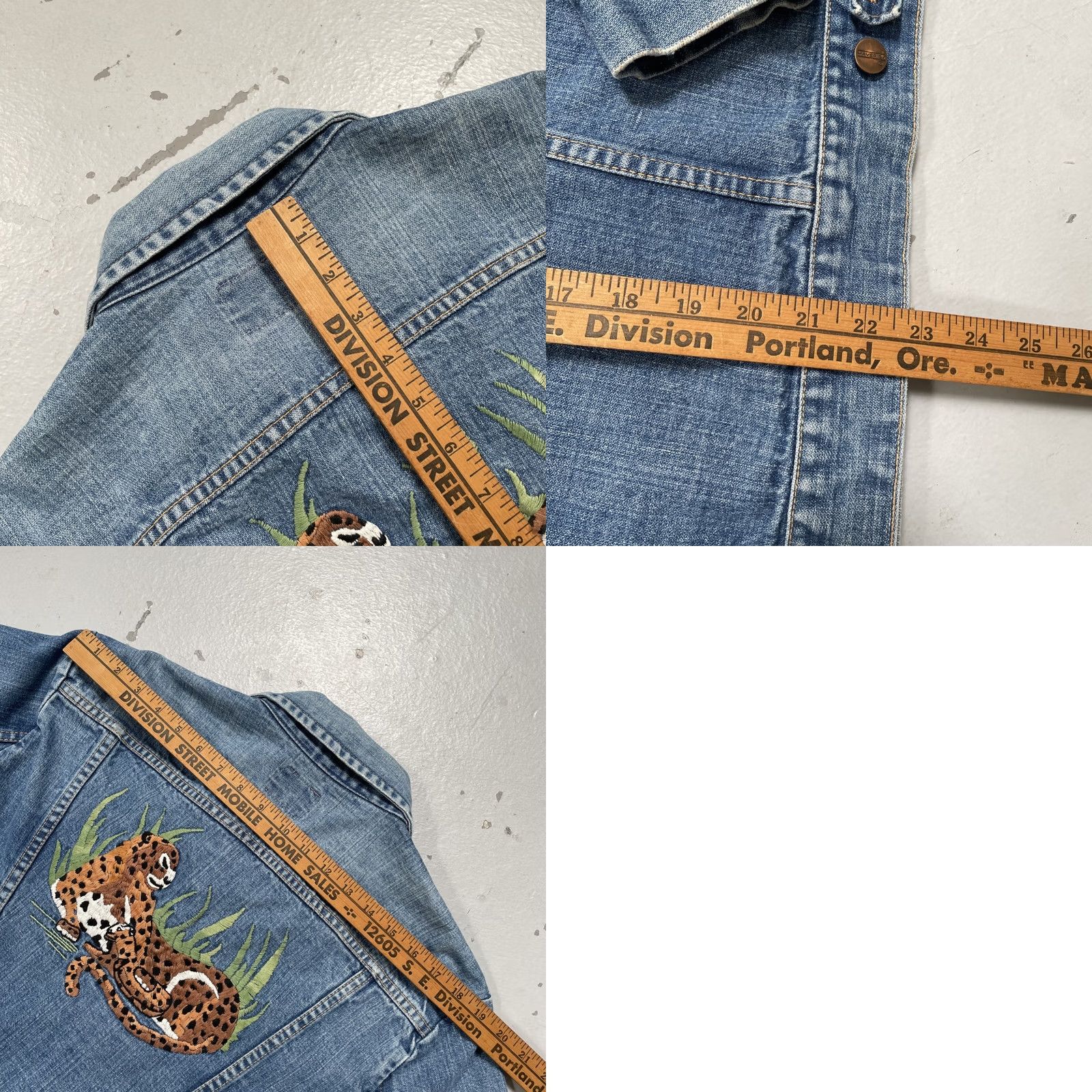 Bell Vintage Maverick Blue Bell Denim Trucker Work Jacket Embroidered Made USA 46 Size US S / EU 44-46 / 1 - 8 Thumbnail
