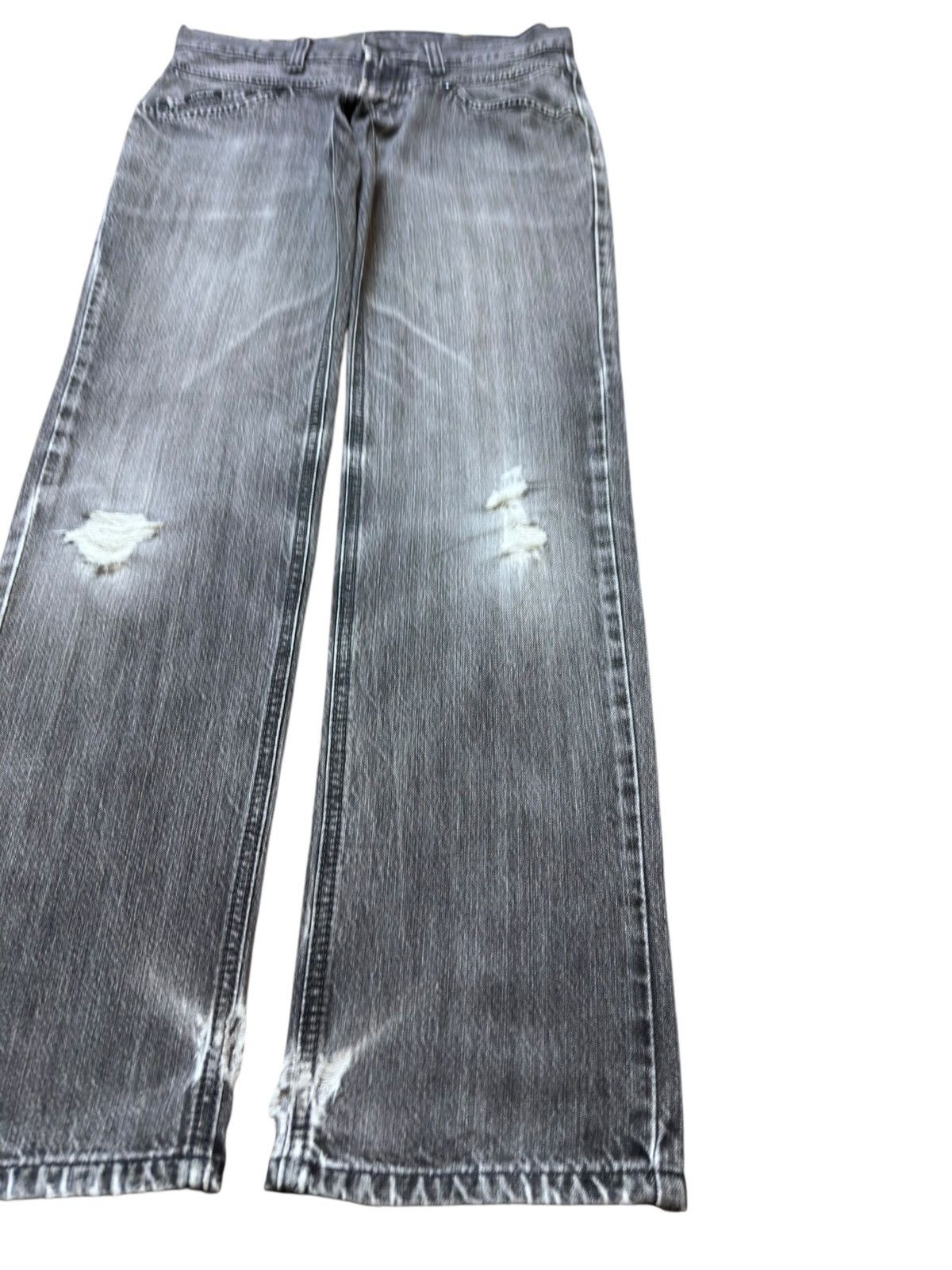 Edwin Vintage Edwin 403 Faded Whiskers Distressed Denim Size US 31 - 4 Thumbnail
