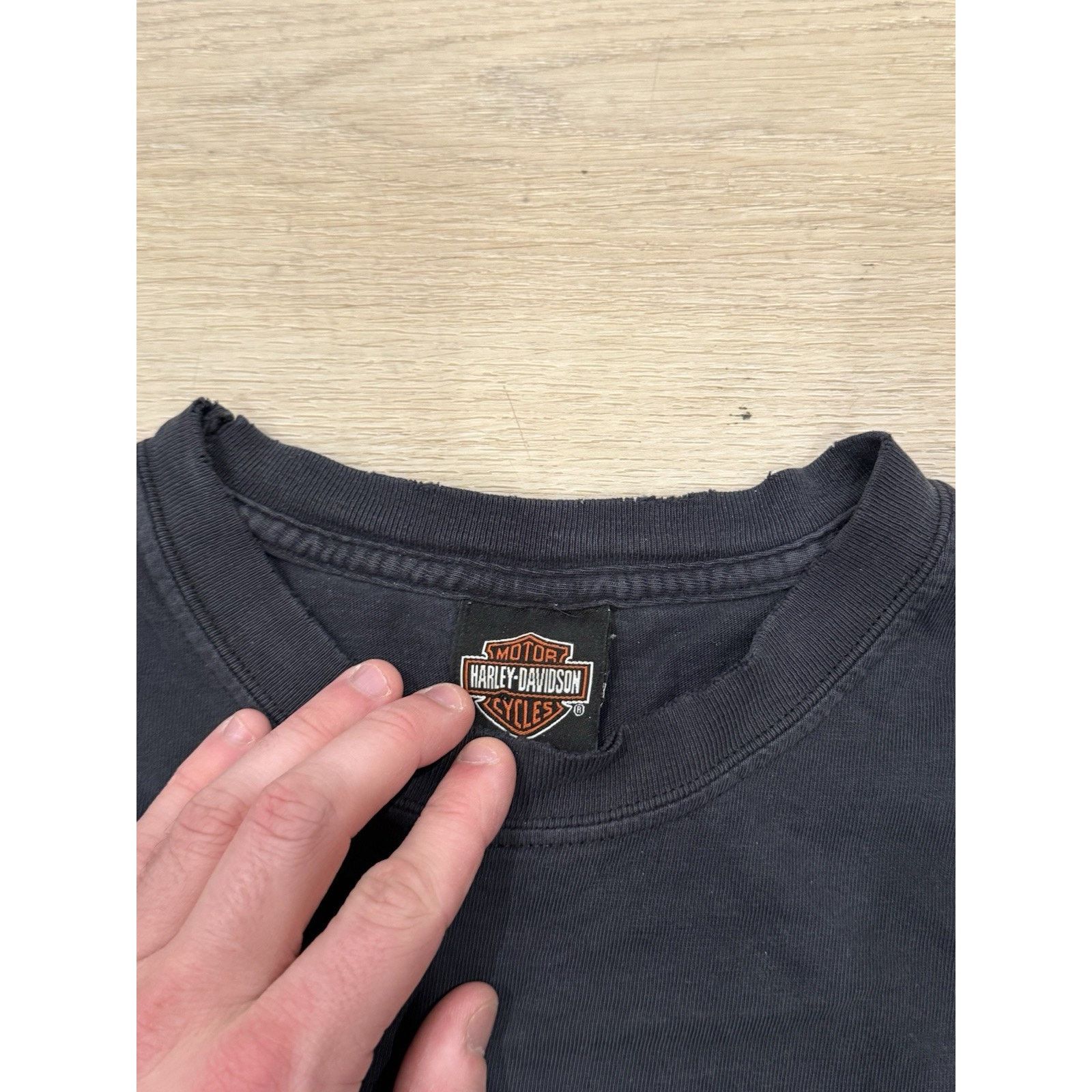 Harley Davidson Harley Davidson Graphic Tee Distressed Y2K 2007 Faded Size US L / EU 52-54 / 3 - 10 Thumbnail