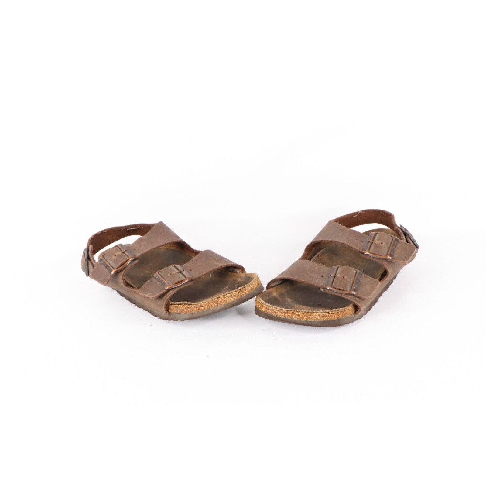 Birkenstock × Vintage Vintage Birkenstock Distressed Leather Heel Strap Sandals Size US 6 / IT 36 - 1 Thumbnail