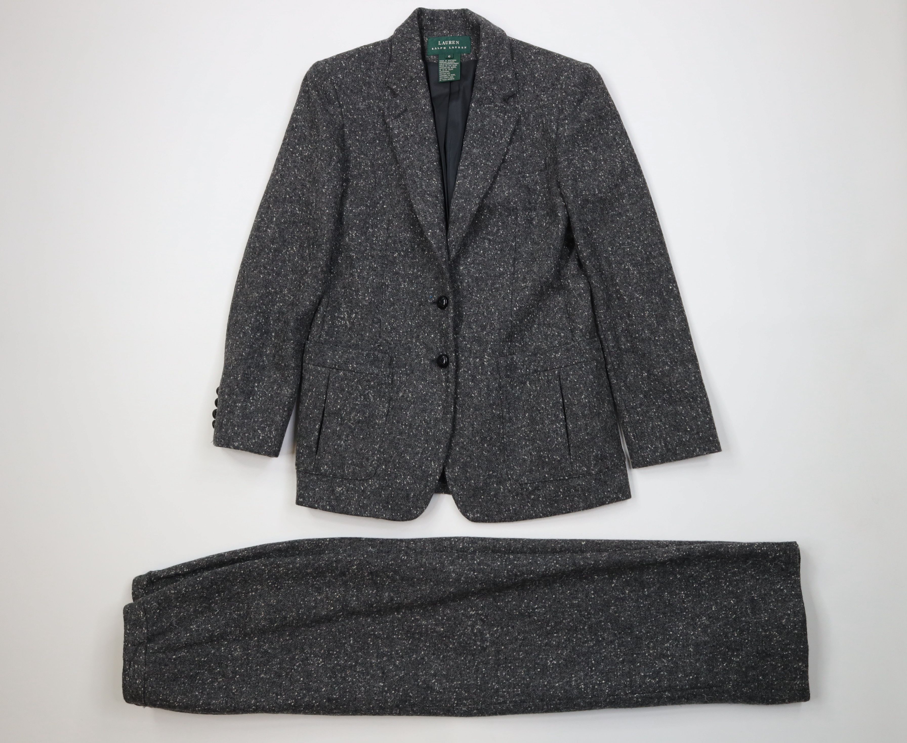 Ralph Lauren Vintage 90s Ralph Lauren 2 Piece Atomic Fleck Skirt Suit Size M / US 6-8 / IT 42-44 - 1 Thumbnail