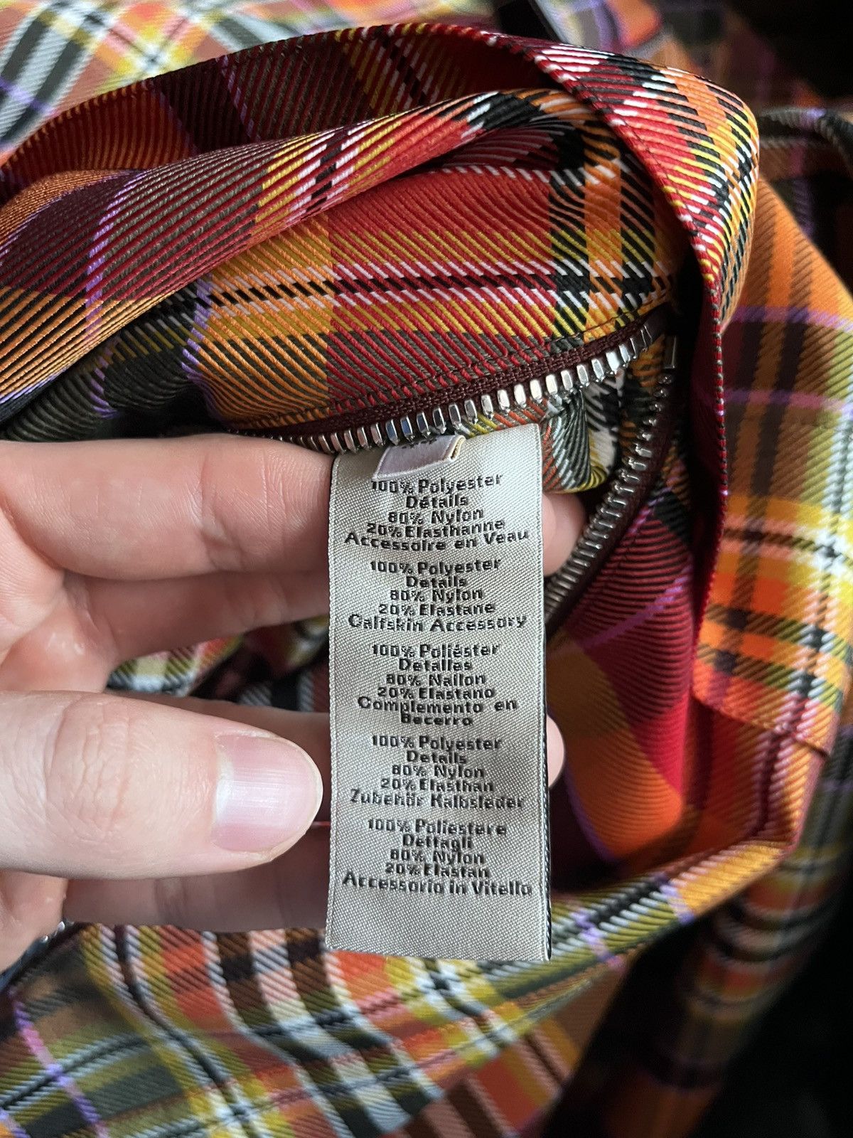 Hermes Hermes F/W 2021 runway jacket checkered halfzip orange Size US M / EU 48-50 / 2 - 14 Thumbnail