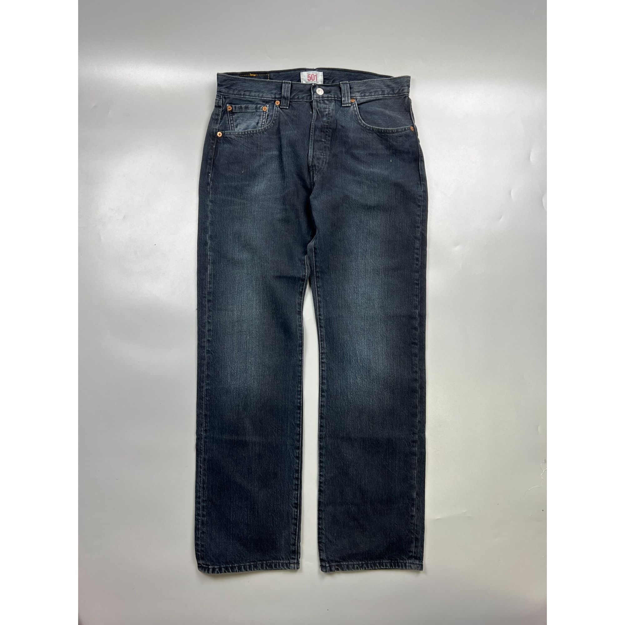 Levi's Levi’s 501 Black Denim Jeans Pants (Y0935) Size US 33 - 1 Thumbnail