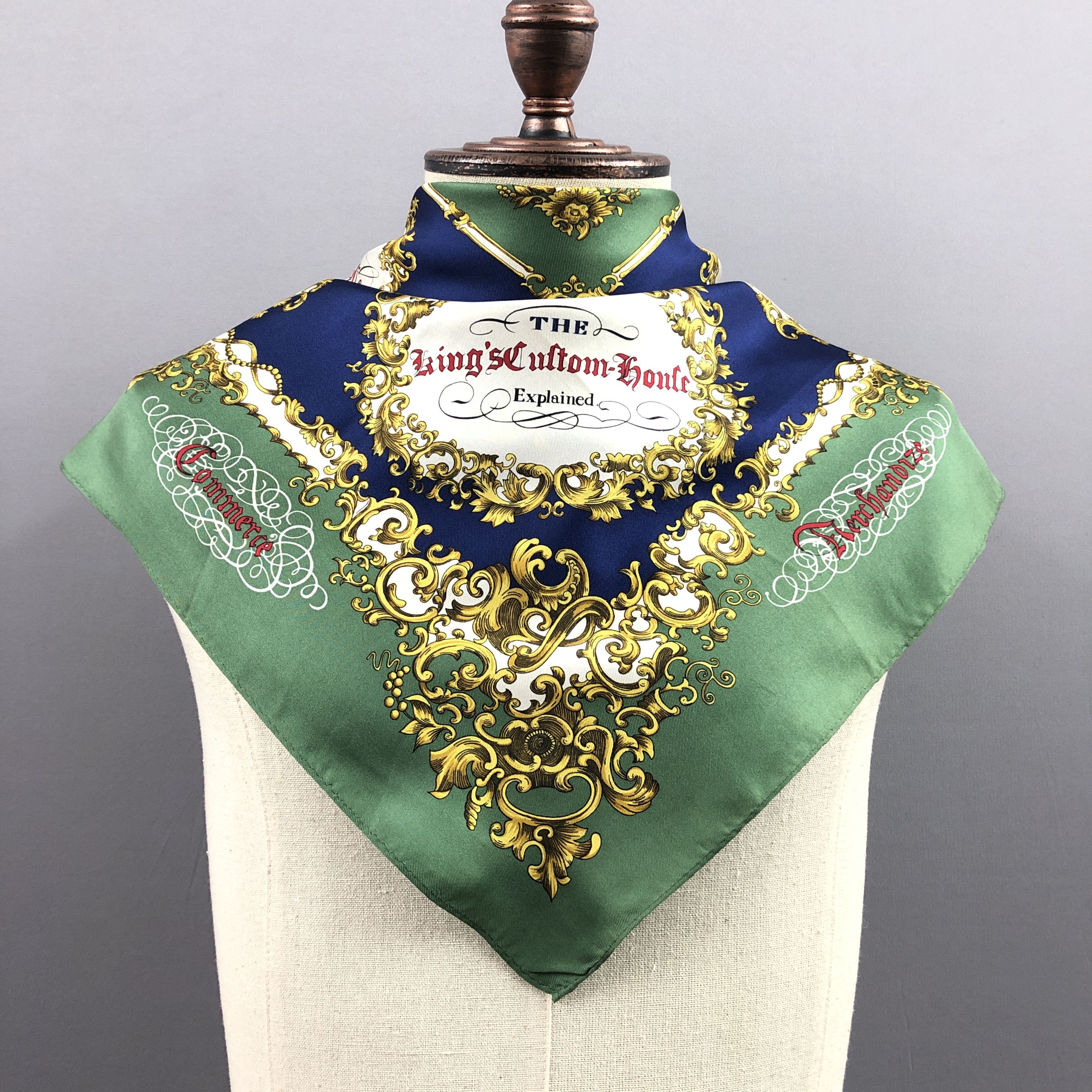 Japanese Brand × Vintage Vintage SILK Scarf Twill Stole Wraps Scarves Size ONE SIZE - 1 Thumbnail