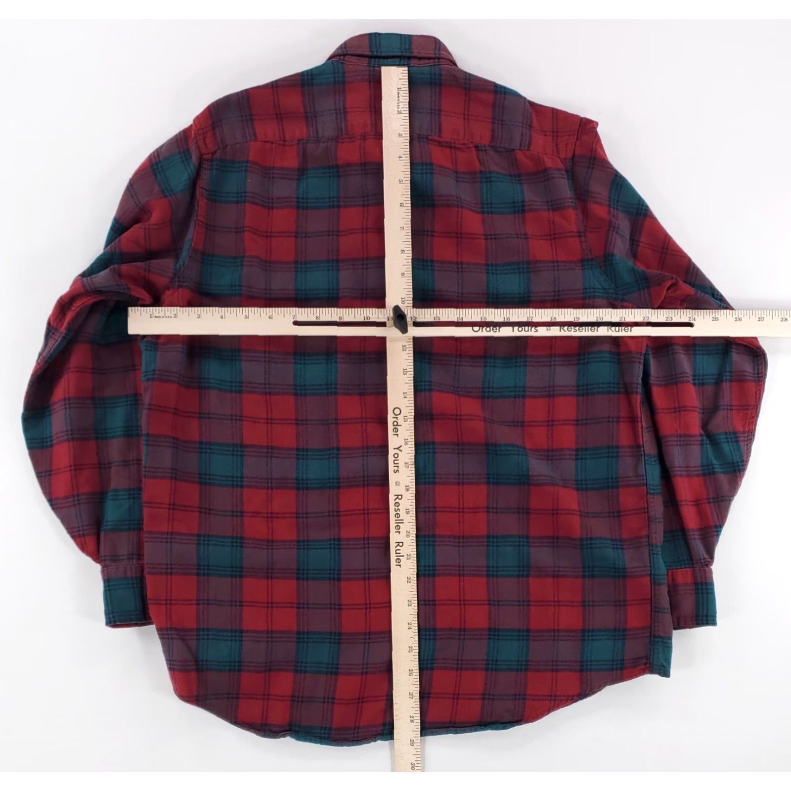 Vintage VINTAGE LL Bean Flannel Button-Down Shirt Plaid Red Green Made USA Mens M Size US M / EU 48-50 / 2 - 5 Thumbnail