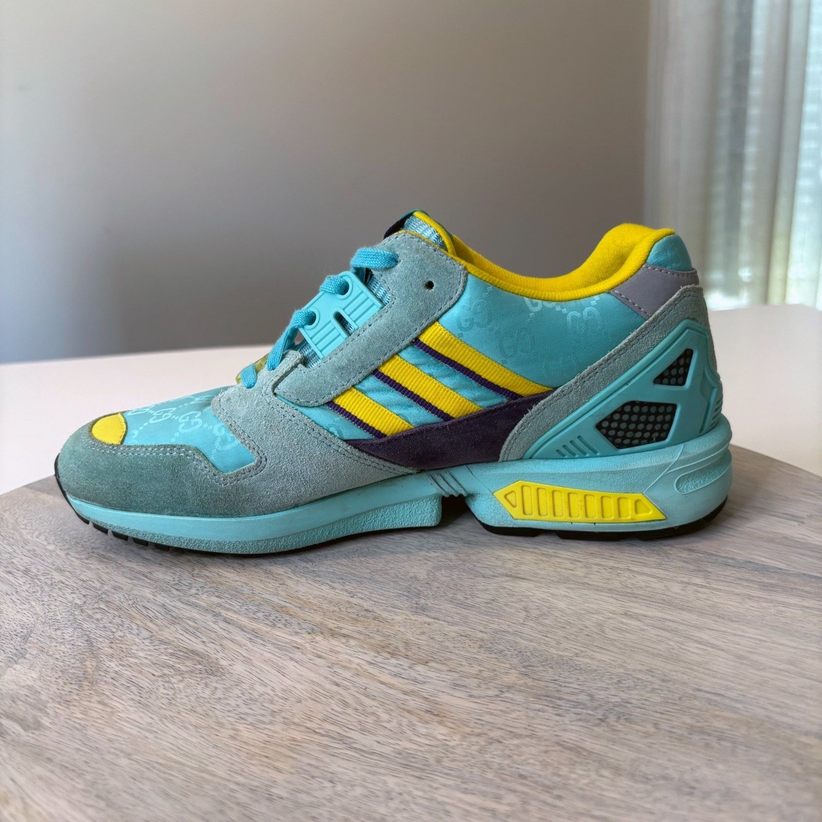 Adidas Gucci Adidas ZX 8000 Aqua Monogram Athletic Sneakers Sz 6.5 Size US 6.5 / IT 36.5 - 7 Thumbnail