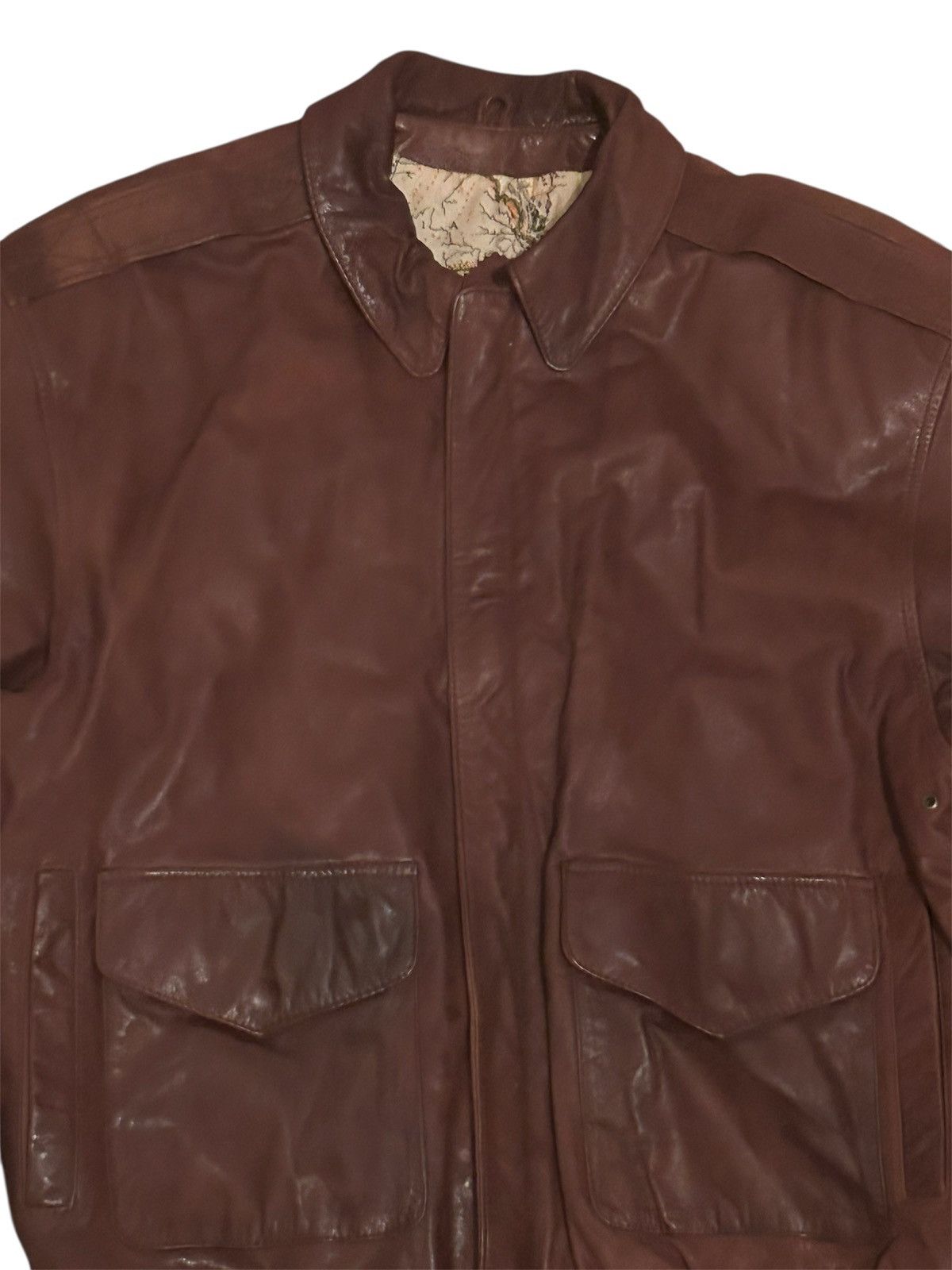 Pelle Pelle Pelle Pelle Brown Leather Bomber Jacket Vintage Distressed M Size US M / EU 48-50 / 2 - 2 Thumbnail