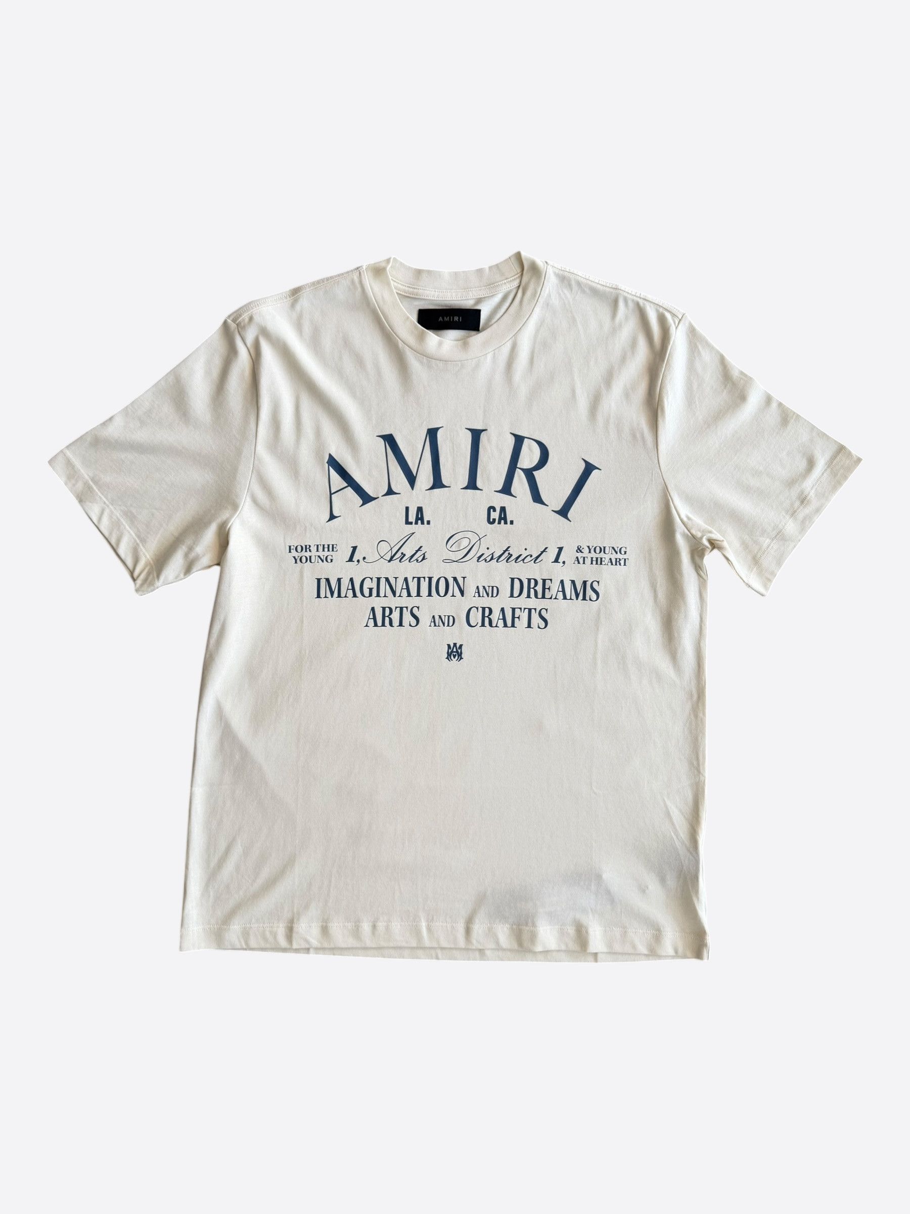 Amiri Amiri White & Navy Arts District T-Shirt Size US XXL / EU 58 / 5 - 1 Thumbnail