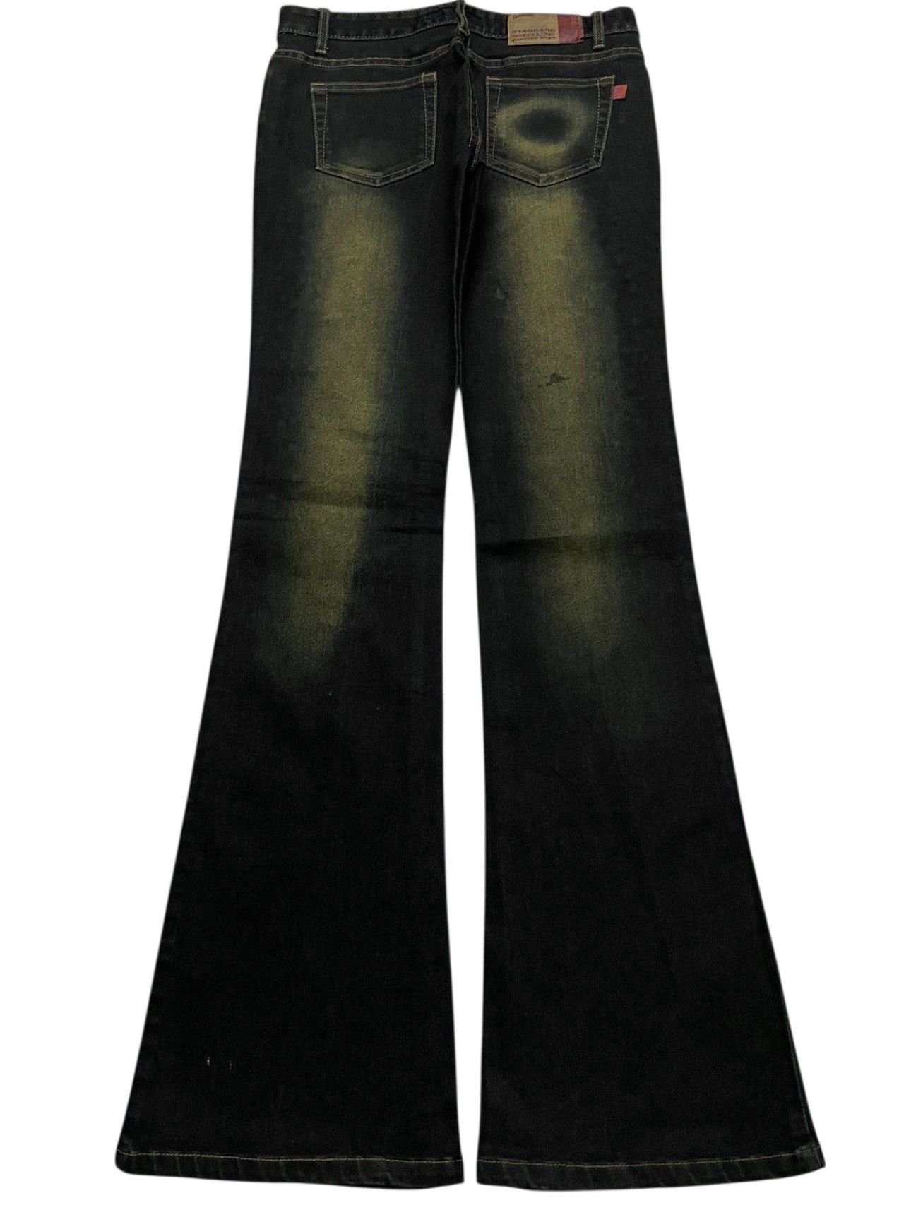 Tornado Mart 💥Flared💥Insane 90s Japanese Rusty Mudwash Studded Dark Jean Size 28" / US 6 / IT 42 - 1 Thumbnail