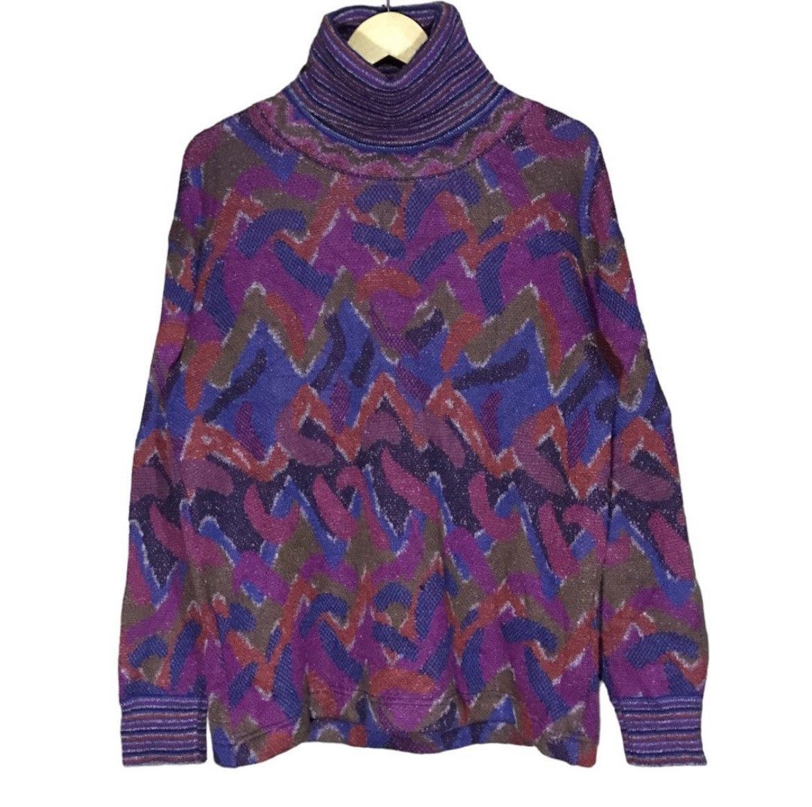 Missoni Missoni Sports Multicolor Turtleneck Knitwear Size US XXS / EU 40 - 1 Thumbnail