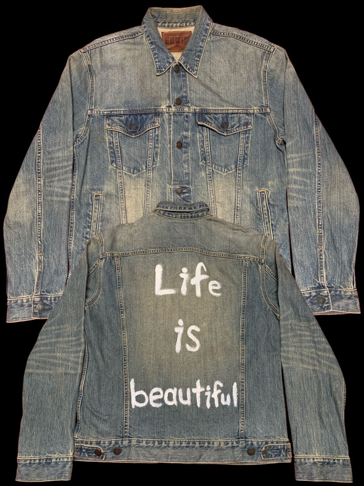 Edwin Vintage EDWIN Japanese Denim International Basic jacket Size US L / EU 52-54 / 3 - 1 Thumbnail