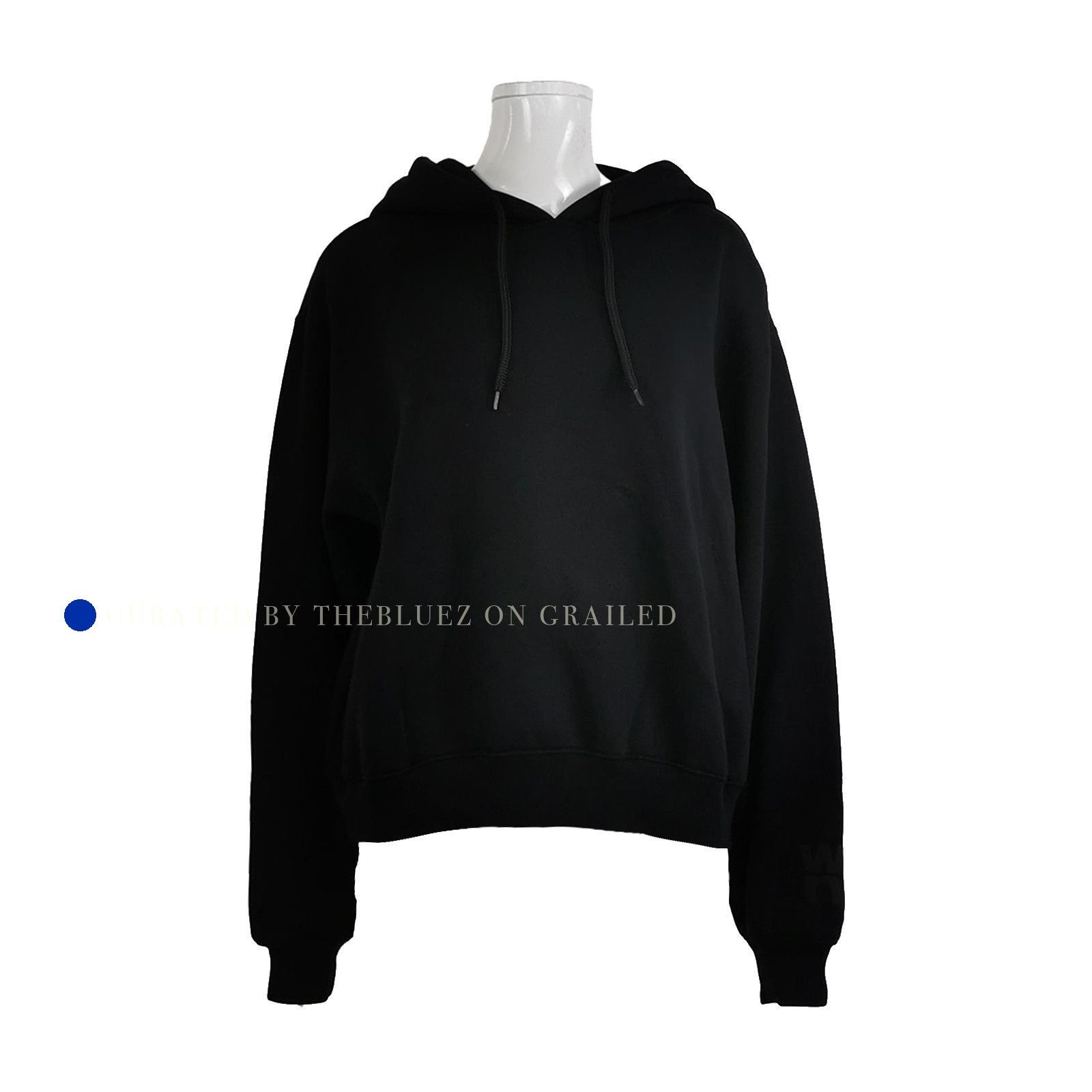 Alexander Wang Embossed Logo Hoodie in Black Size M Size US M / EU 48-50 / 2 - 1 Thumbnail