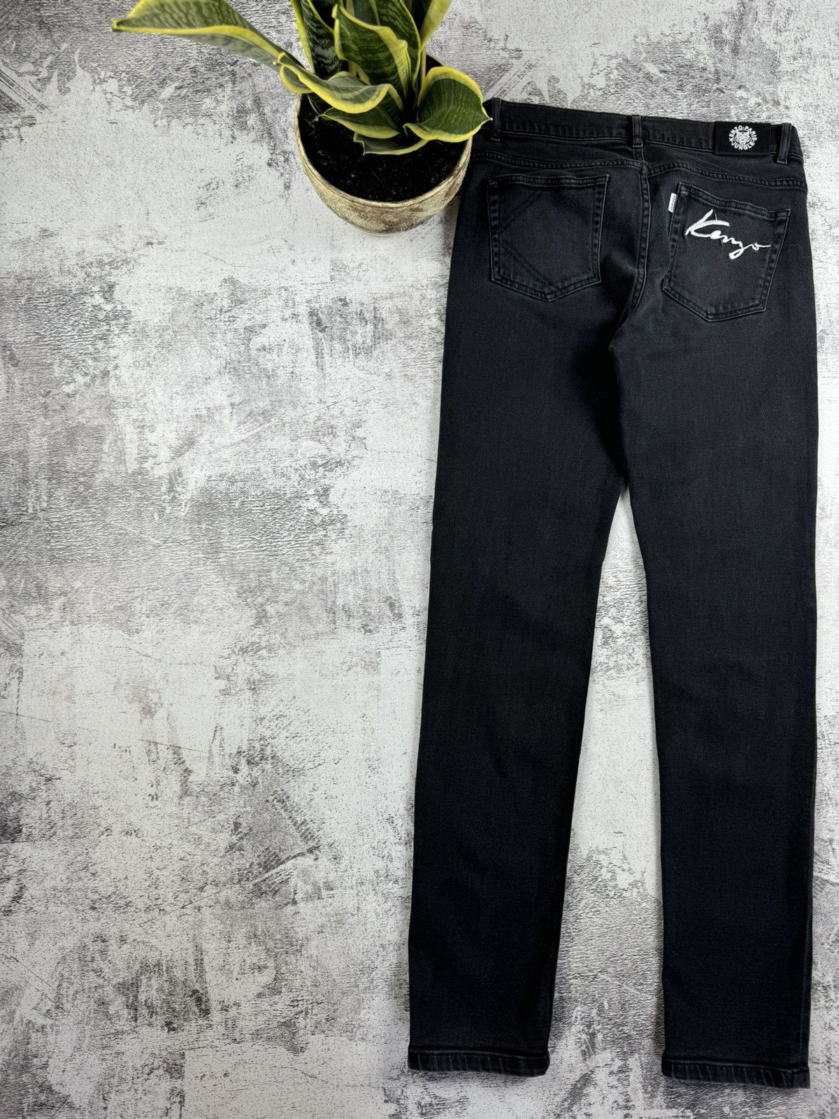 Kenzo Kenzo Paris Jungle Signature Logo Luxury Rap Jeans Bottoms Size US 32 / EU 48 - 3 Thumbnail