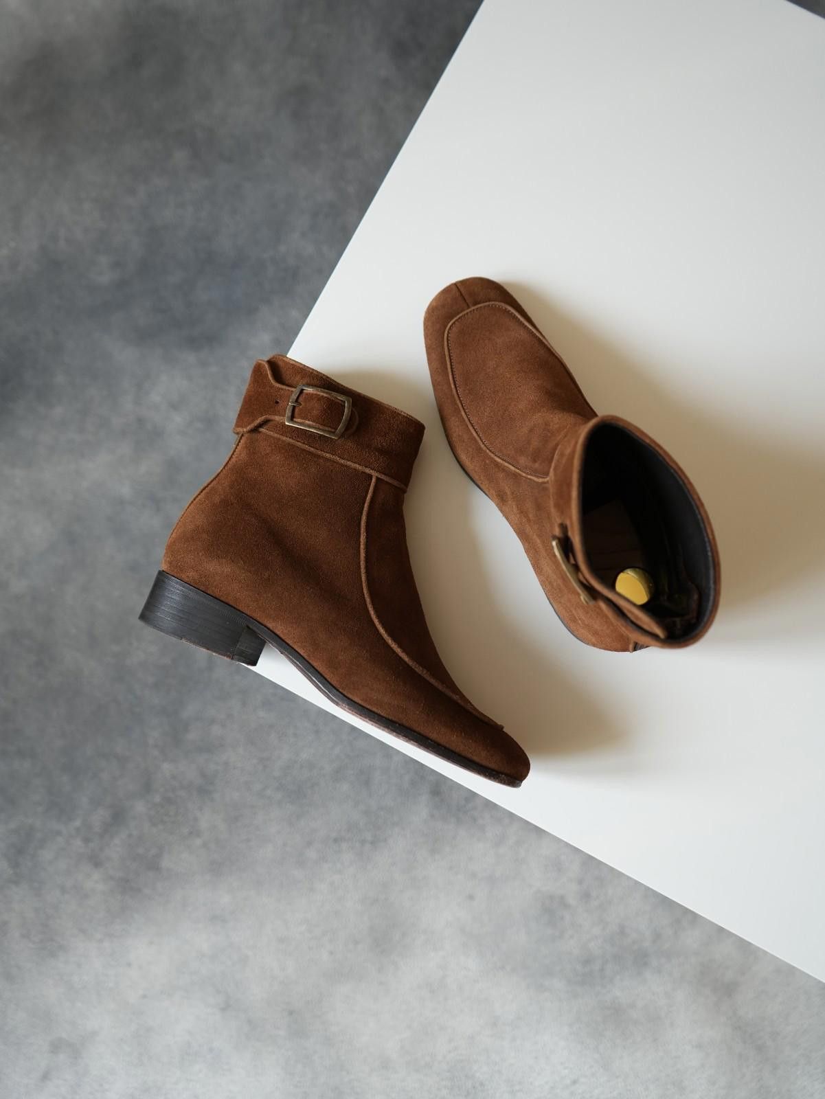 Saint Laurent Paris Saint Laurent Ancle Suede Buckle Boots WOMEN US6.5 Size US 6.5 / IT 36.5 - 4 Thumbnail
