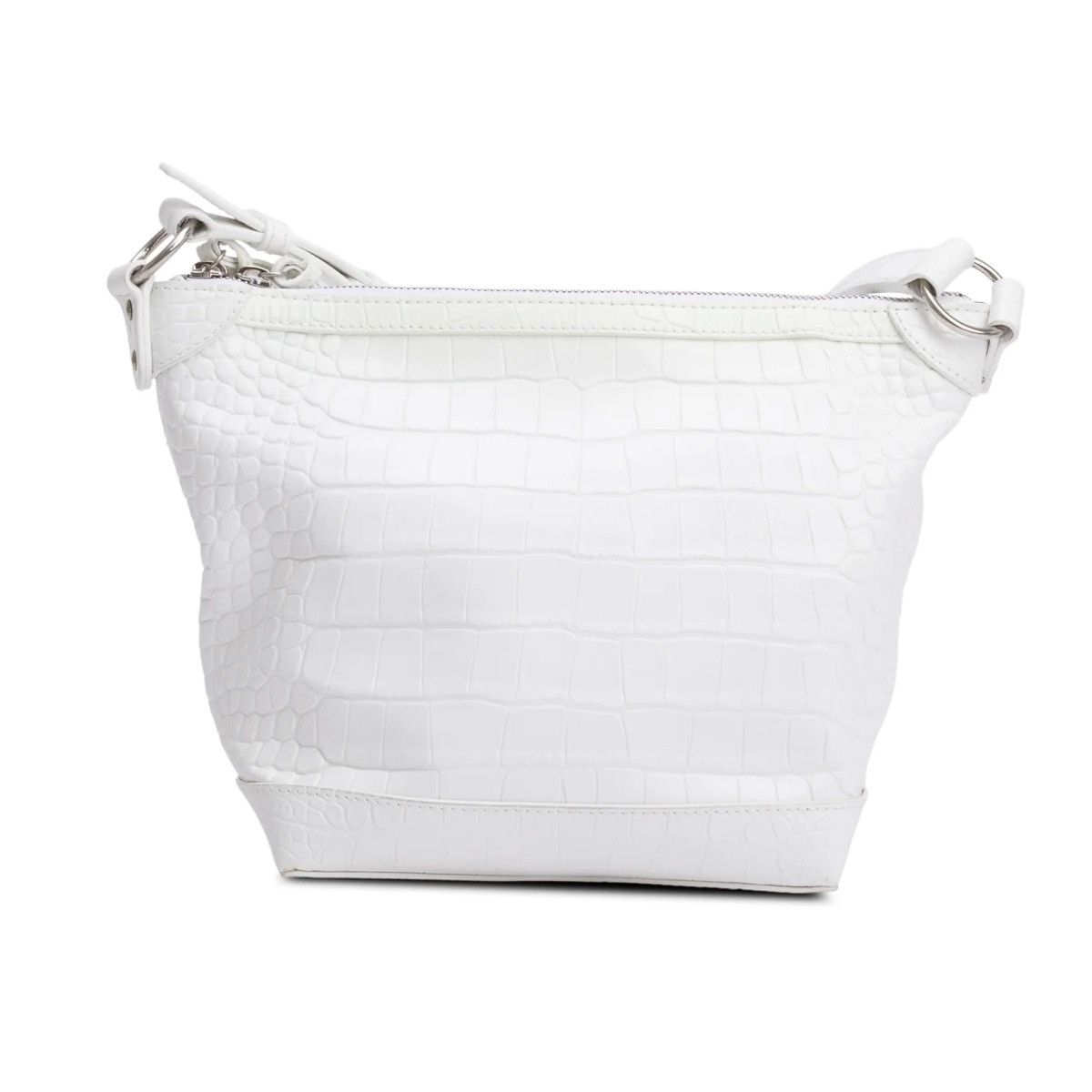 Balenciaga Balenciaga XS Neo Classic White Croc Embossed Leather Bag Size ONE SIZE - 4 Thumbnail