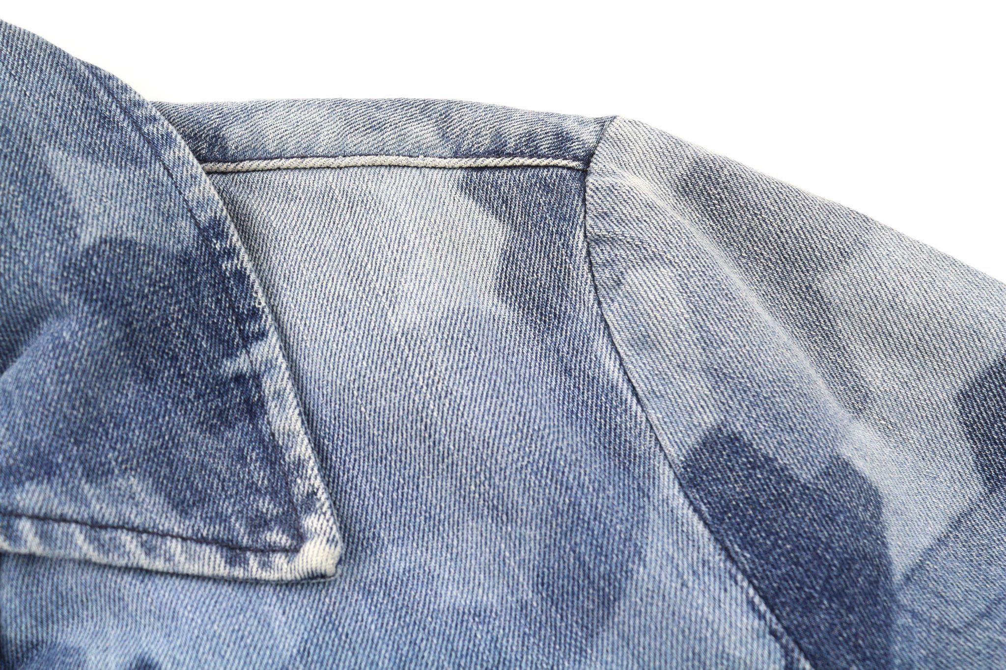 Nudie Jeans GUDRUN CAMO DENIM S Blue Patterned Bomber Jacket 81102 Size S / US 4 / IT 40 - 11 Thumbnail
