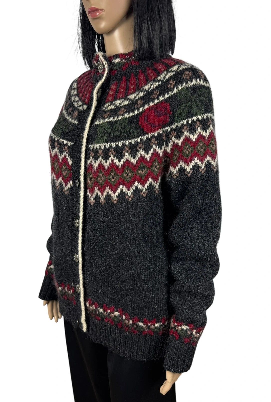 Woolrich Woolen Mills Woolrich Wool Sweater Handknit Vintage Button Up size L Size L / US 10 / IT 46 - 5 Thumbnail
