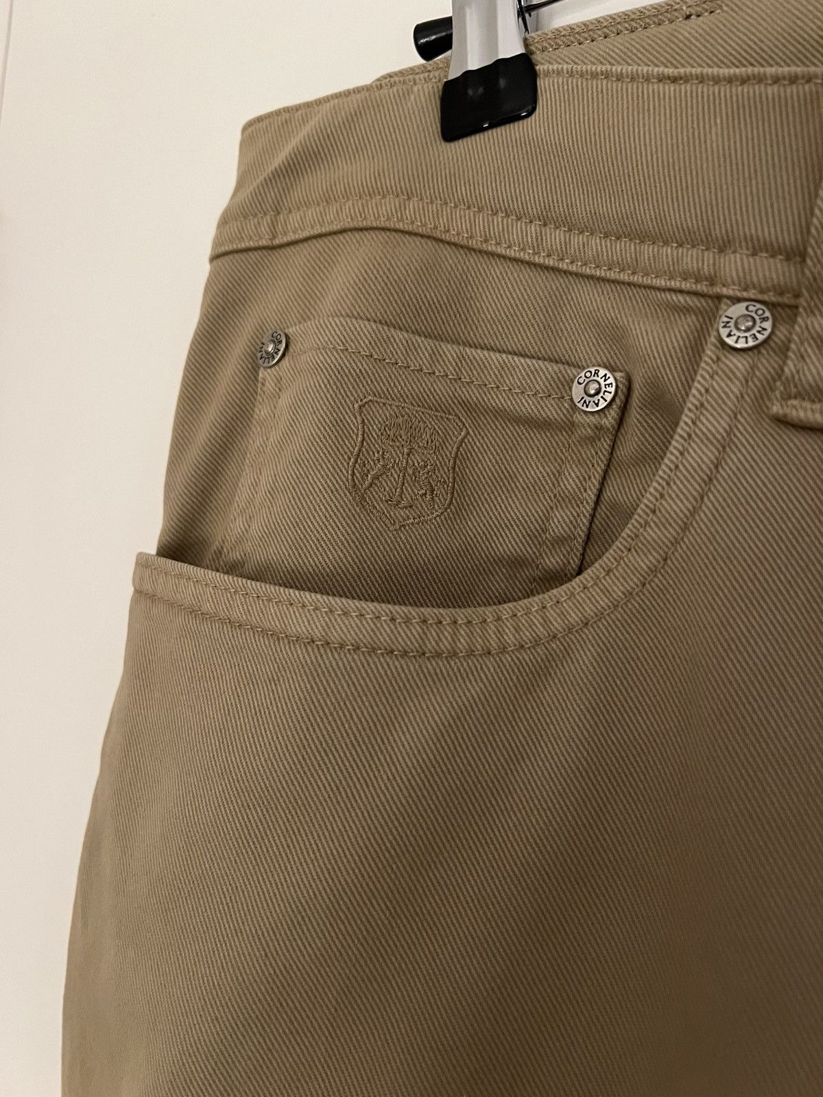 Corneliani CORNELIANI Dyed Beige 40 Regular stretch-denim blend jeans Size US 40 / EU 56 - 10 Thumbnail