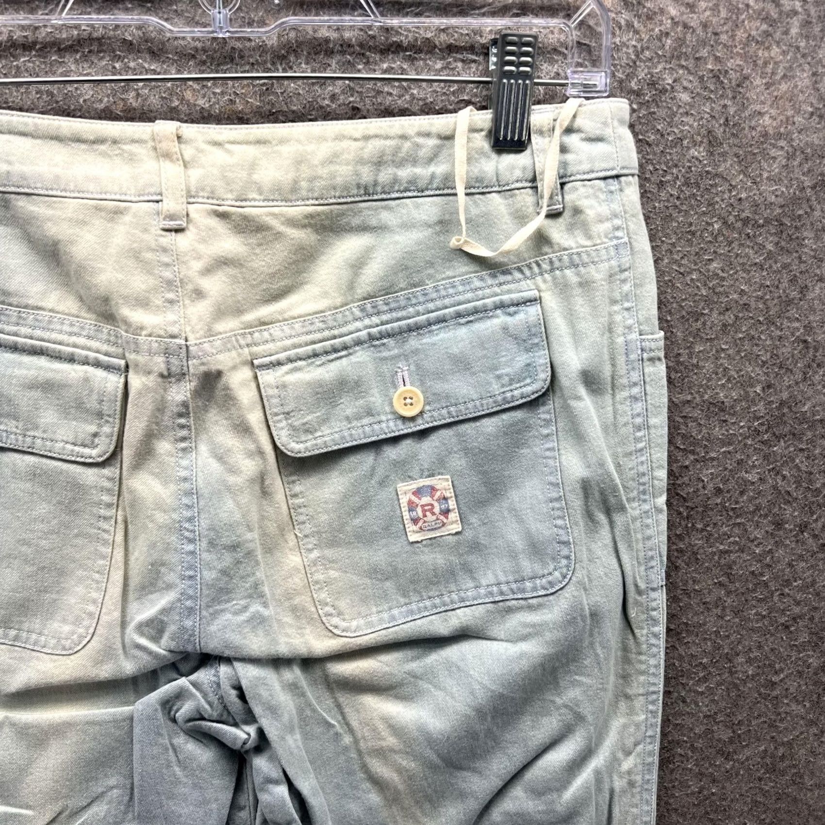 Ralph Lauren Ralph Lauren Pants Womens 4 Green Cropped Straight Leg Twill Utility Cuffed Womens Regular XS? Size 27" / US 4 / IT 40 - 6 Thumbnail