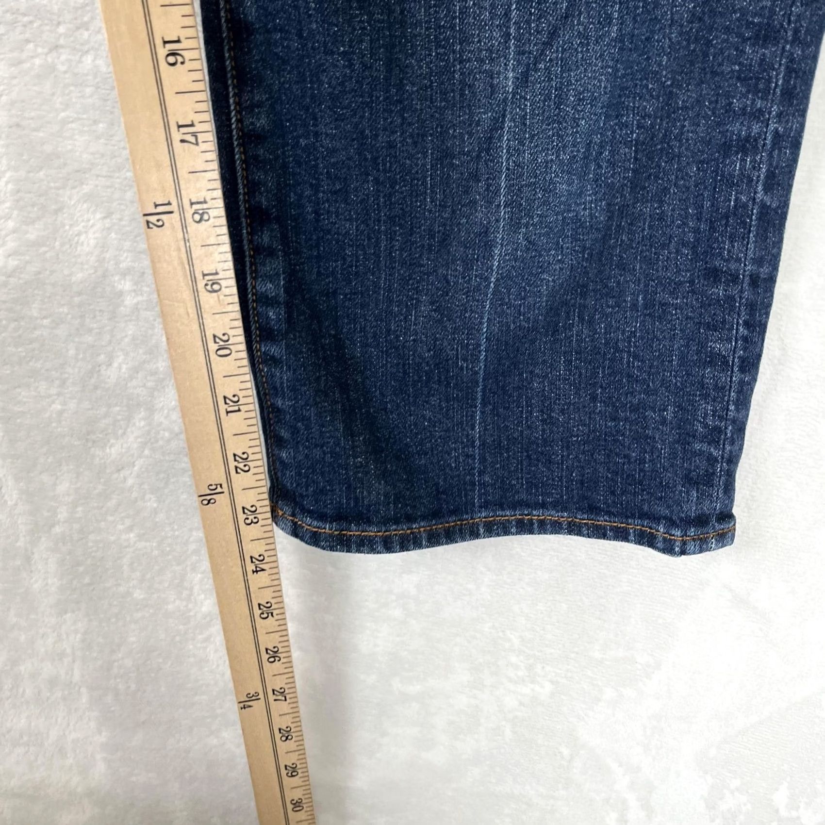 Lucky Brand Lucky Brand Classic Rider Crop Jeans Womens 10/30 Blue Medium Wash Stretch Denim Jeans Size 32" / US 10 / IT 46 - 2 Thumbnail