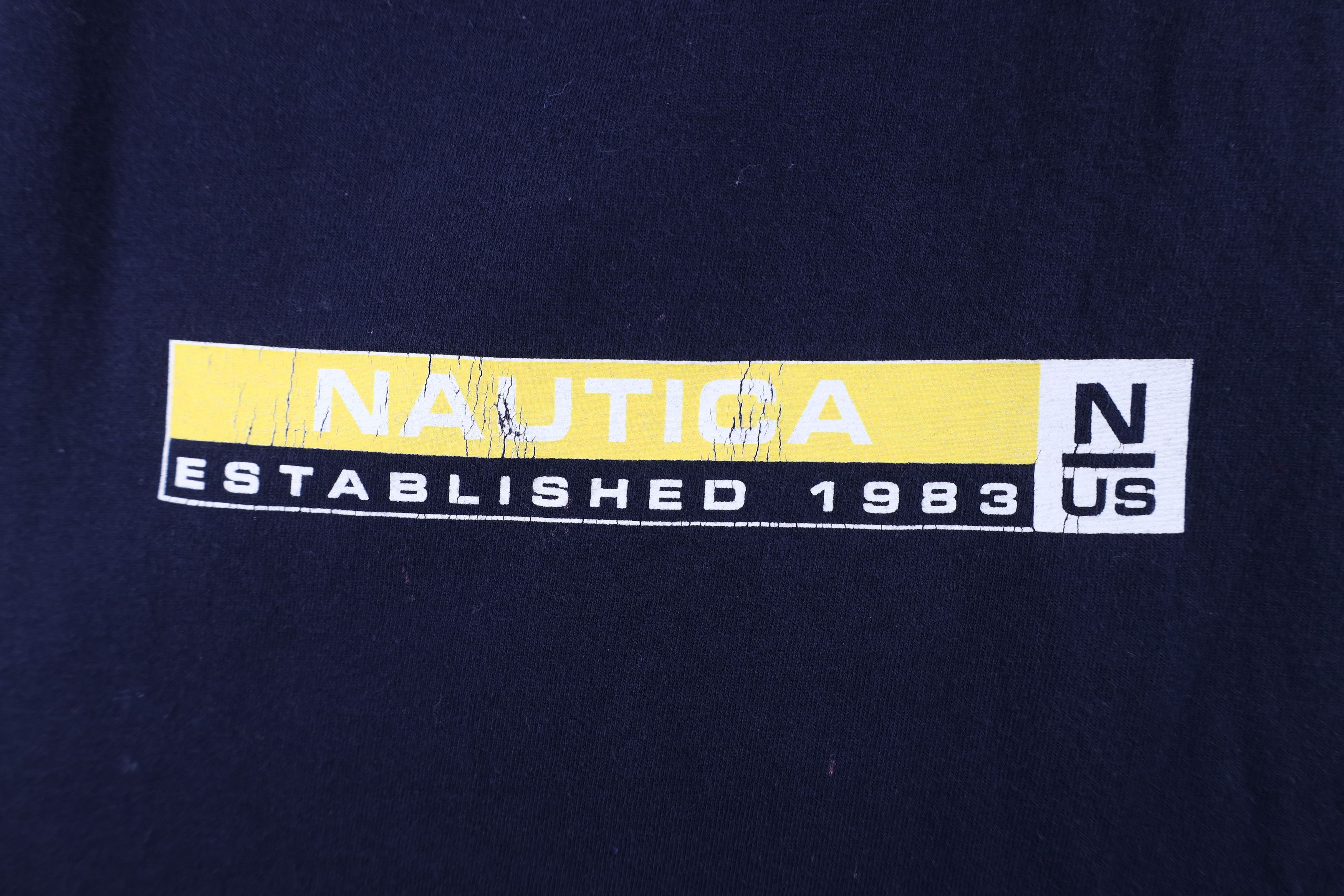Nautica Vintage 90s Nautica Spell Out Sailing T-Shirt Blue USA Size US XXL / EU 58 / 5 - 4 Thumbnail
