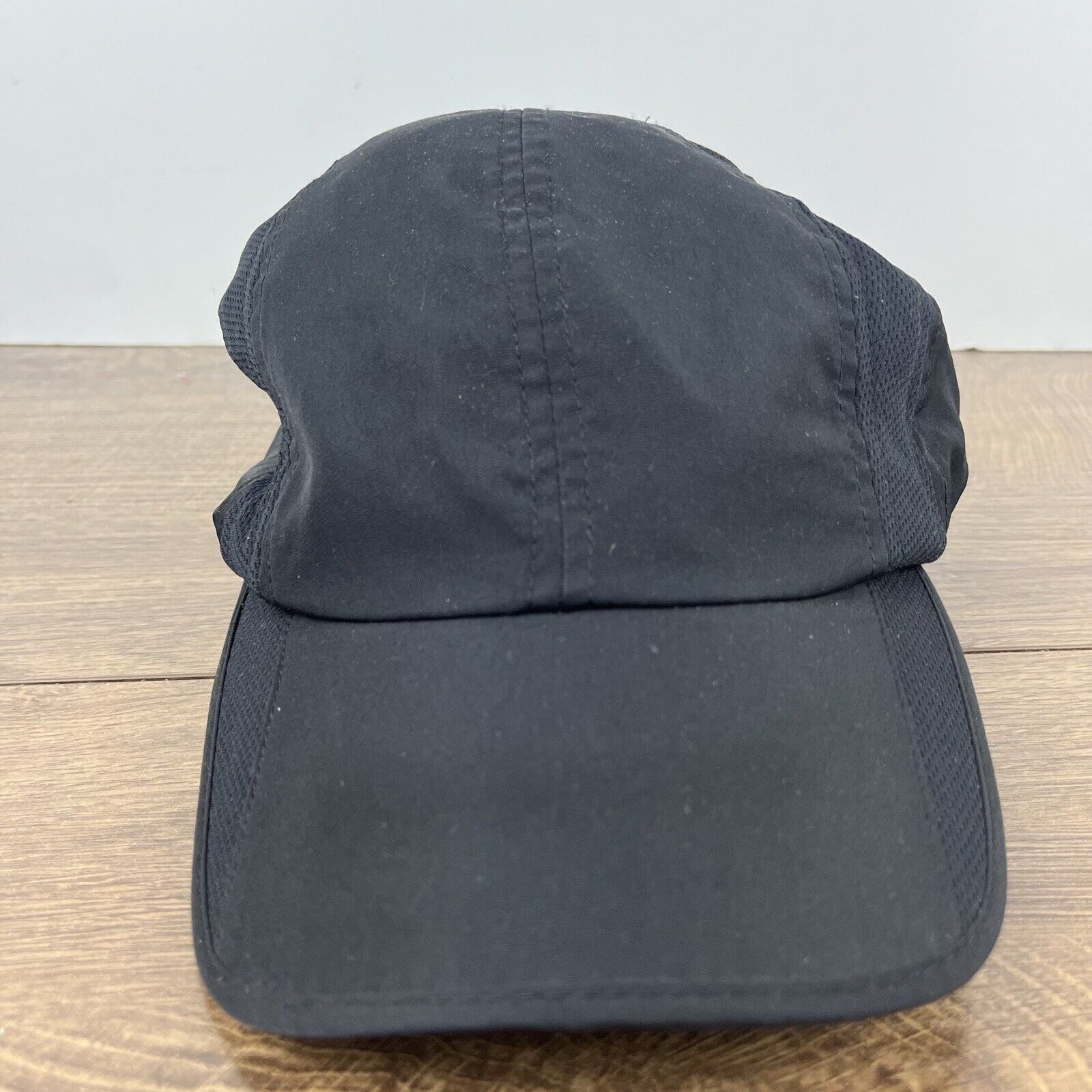 Other Black Athletic Running Hat Black Adjustable Hat Black Runnin Size ONE SIZE - 4 Thumbnail