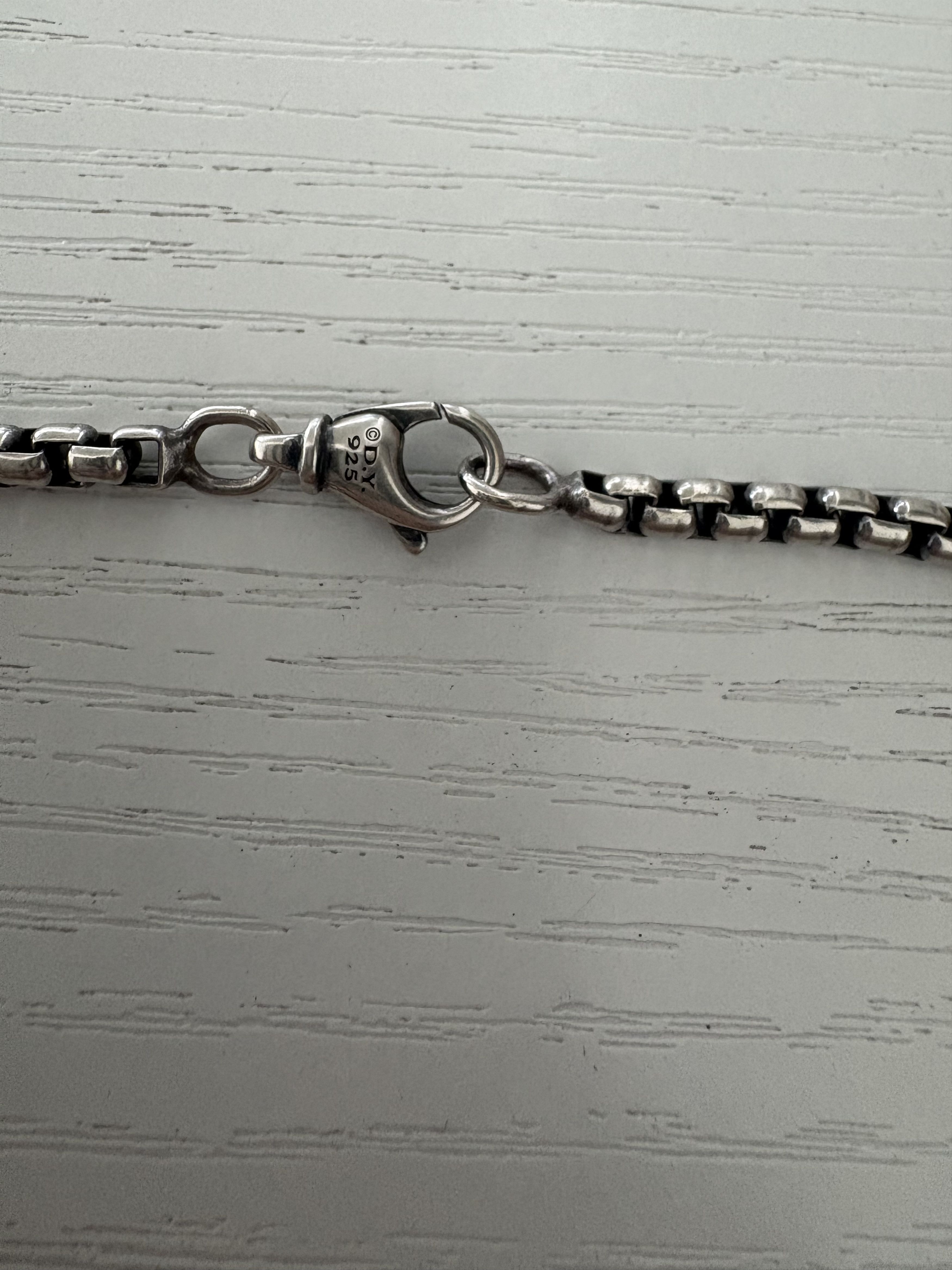 David Yurman Box Chain Necklace Sterling Silver, 3.6mm Size: 18 IN Size ONE SIZE - 6 Thumbnail