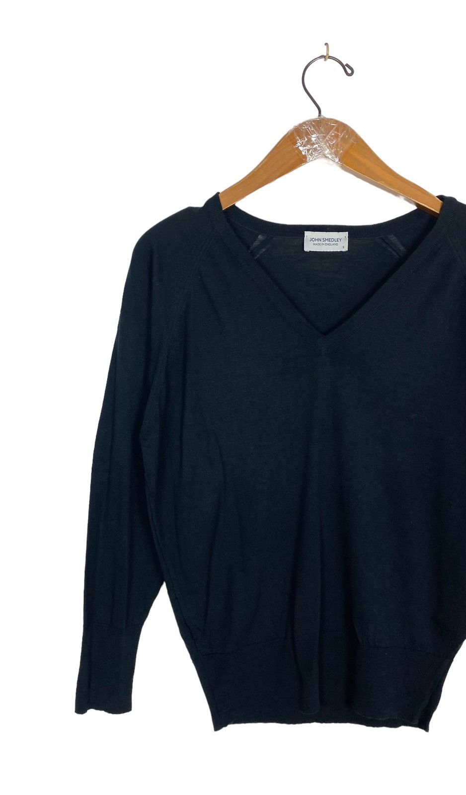 John Smedley Rare‼️ John Smedley Merino Wool V Neck Cardigan Made England Size S / US 4 / IT 40 - 2 Thumbnail