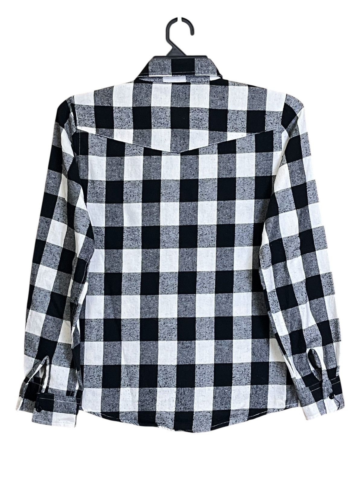 Tete Homme TETE HOMME issey miyake black on flannel button ups shirts Size US M / EU 48-50 / 2 - 2 Thumbnail